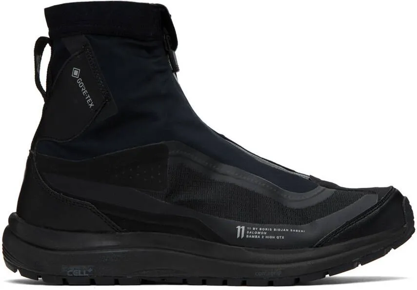 11 by Boris Bidjan Saberi Black Salomon Edition Bamba 2 High Sneakers