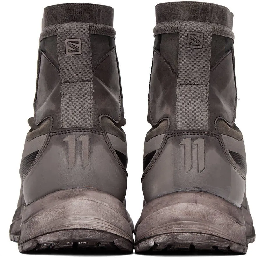 11 by Boris Bidjan Saberi Taupe Salomon Edition Bamba 2 High Sneakers