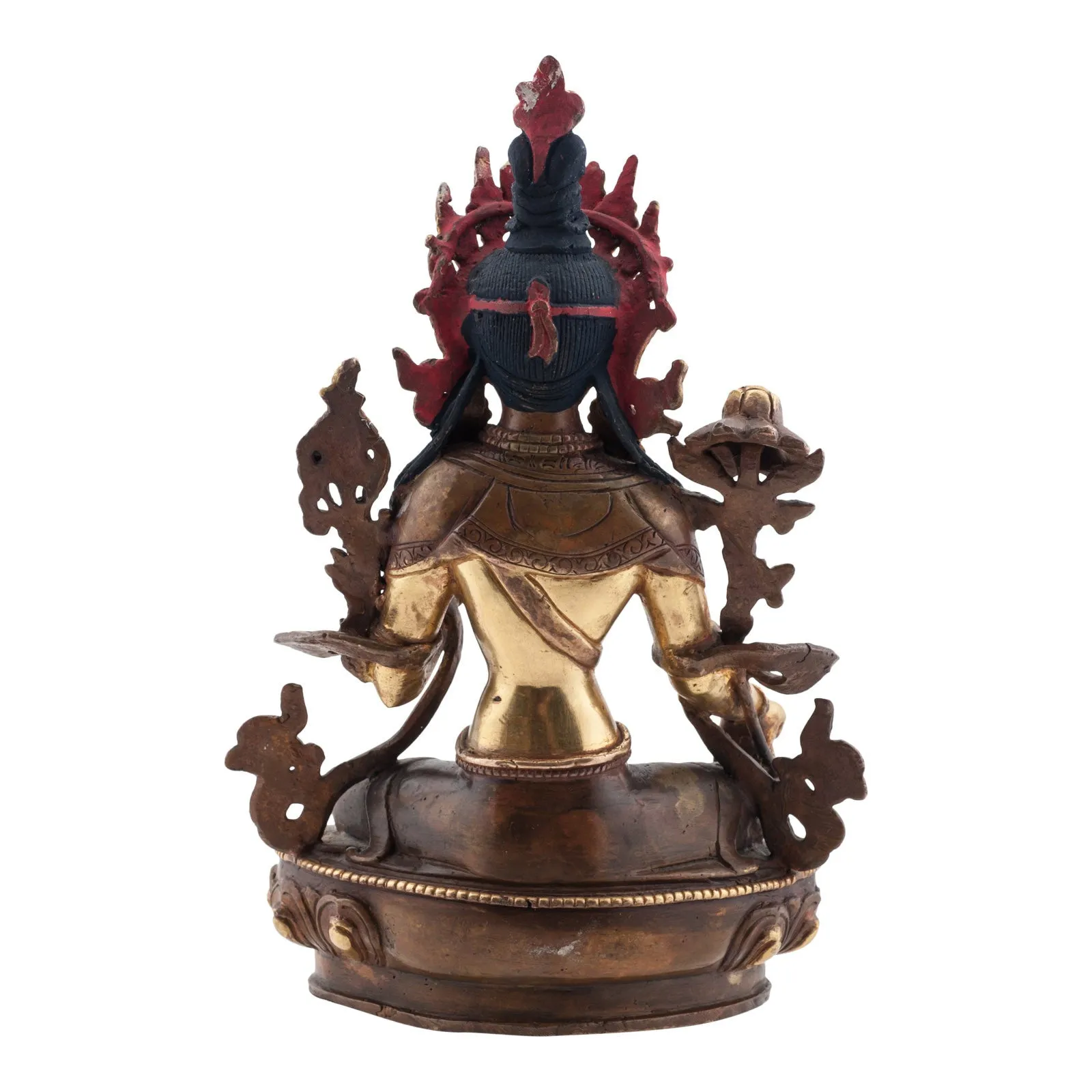 24kt Gold Plated Green Tara Statue