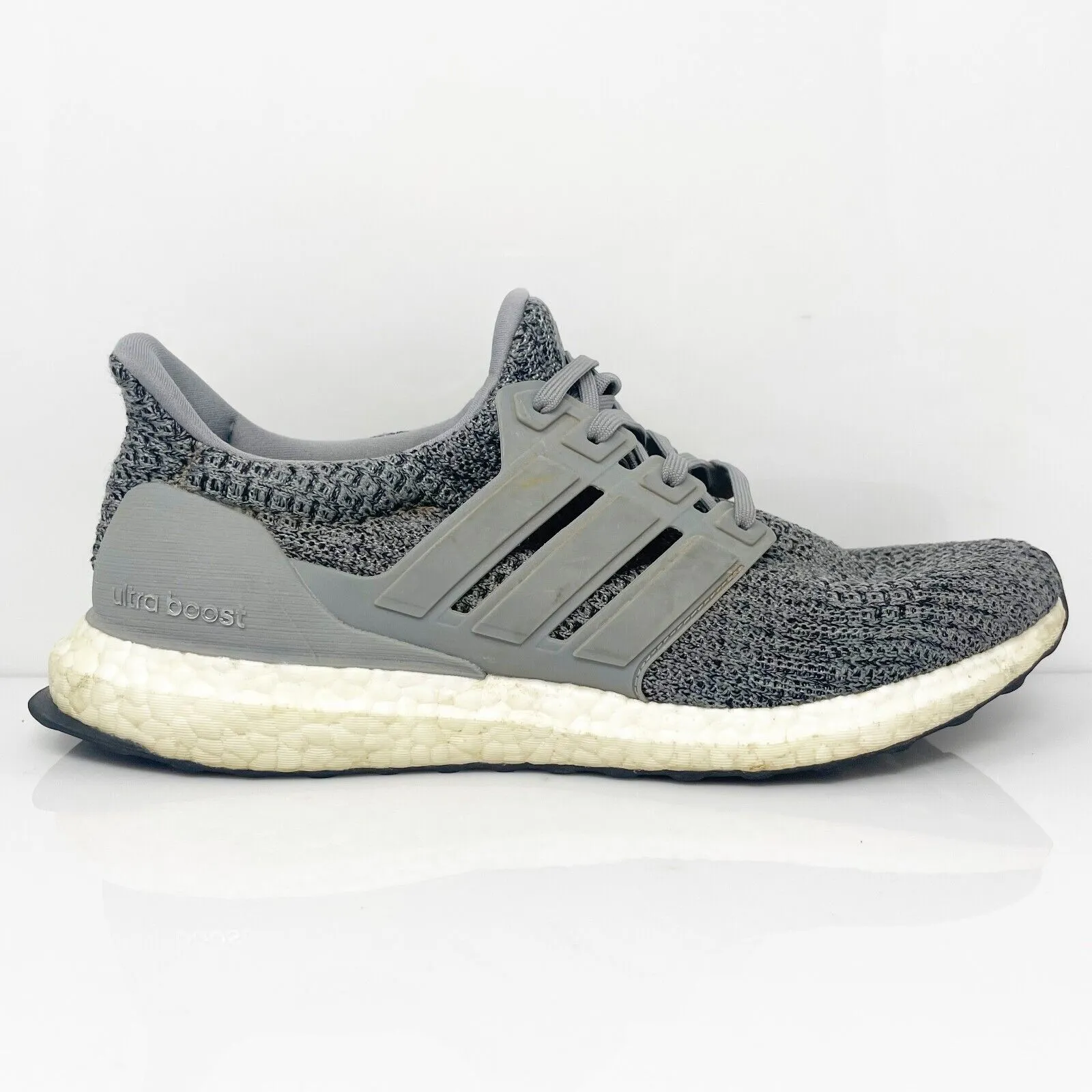 Adidas Mens UltraBoost 4.0 F36156 Gray Running Shoes Sneakers Size 9