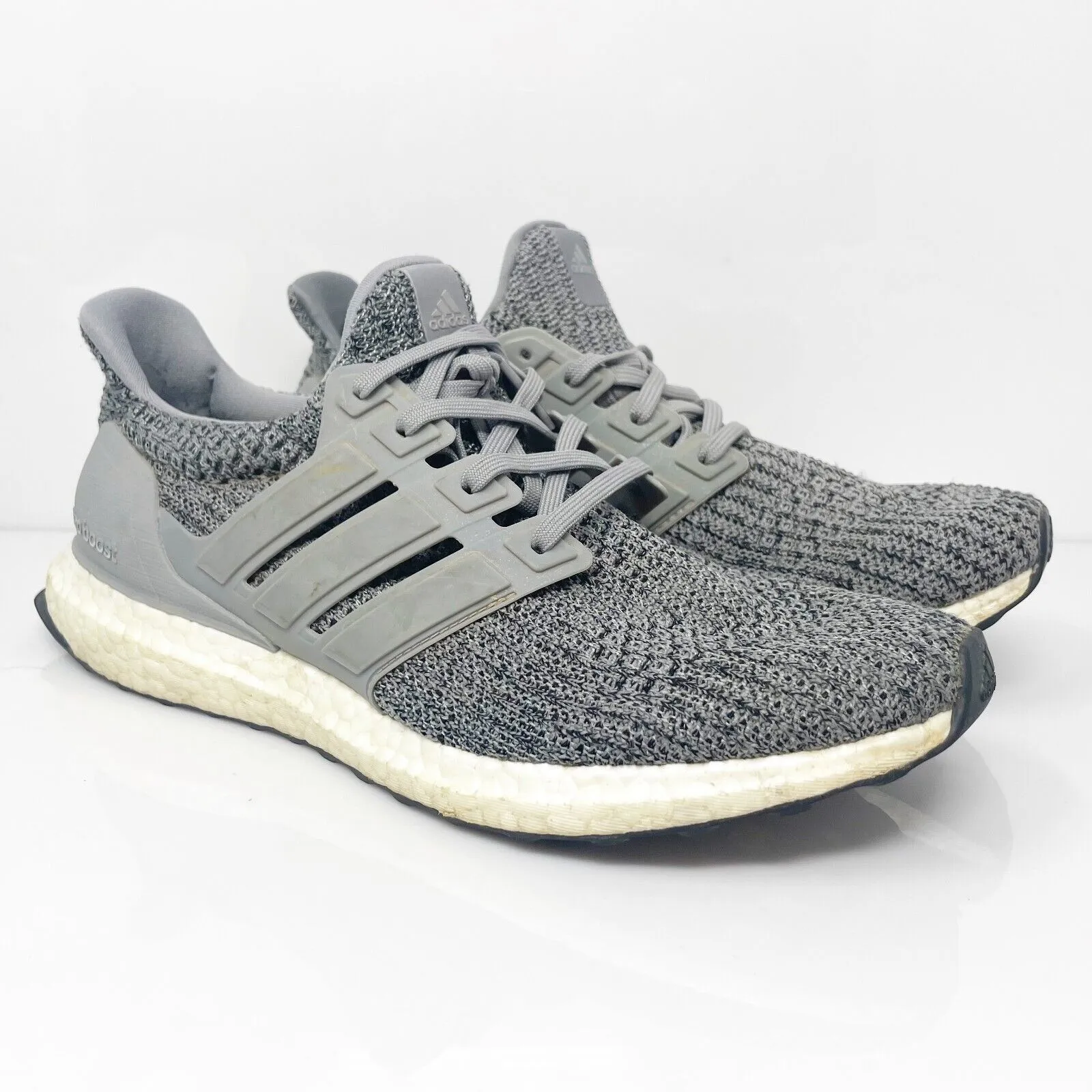 Adidas Mens UltraBoost 4.0 F36156 Gray Running Shoes Sneakers Size 9