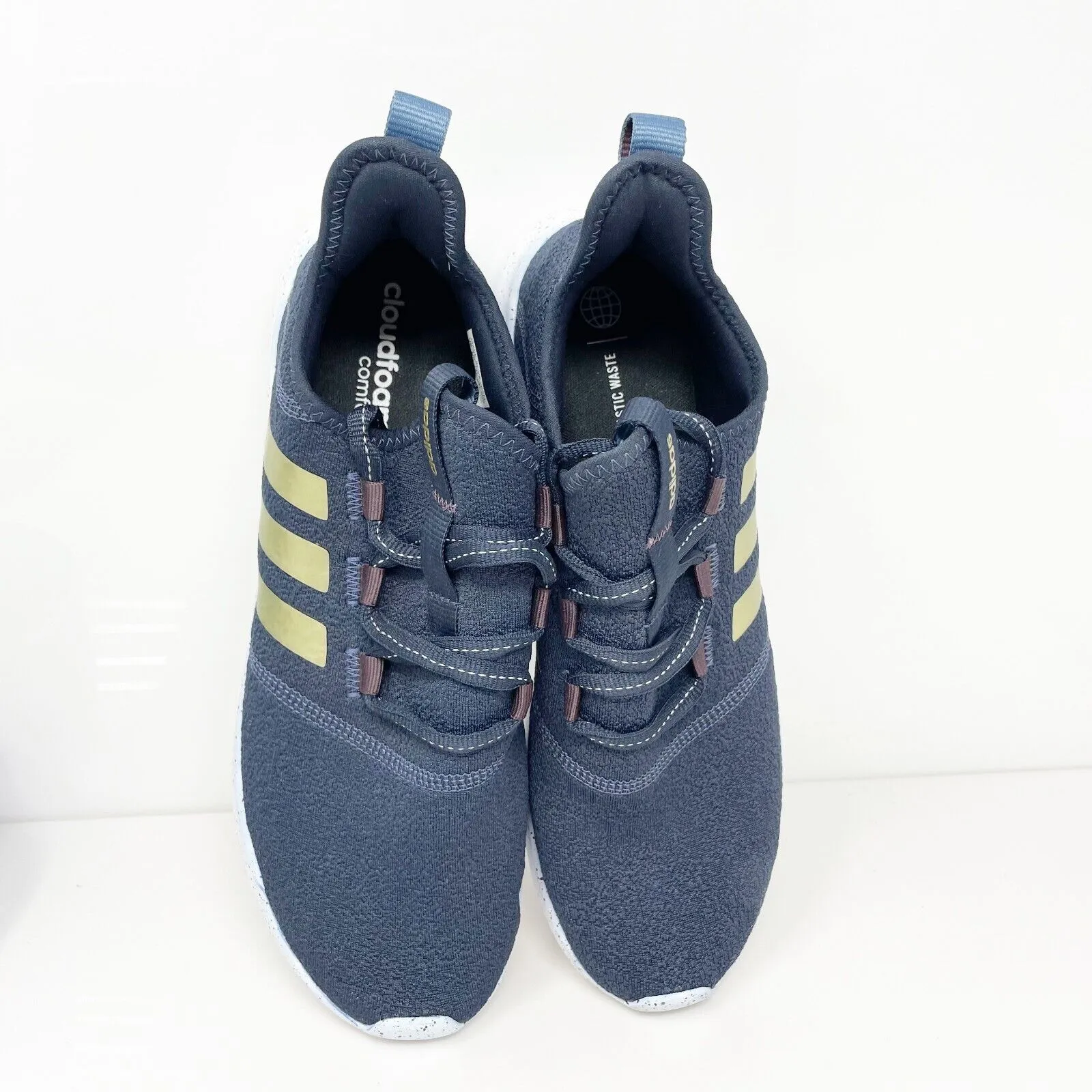 Adidas Womens Cloudfoam Pure 2.0 GV8958 Blue Running Shoes Sneakers Size 10