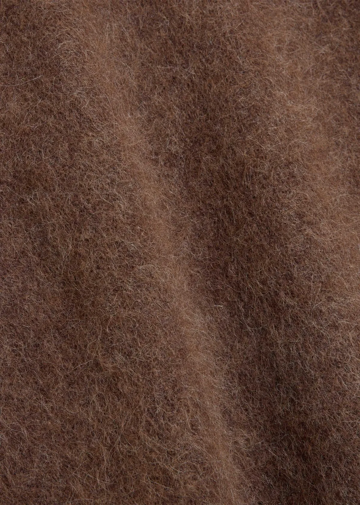 Alpaca Maxi Skirt - Brown