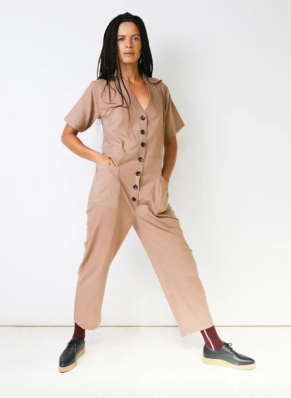 Amelia Romper - taupe