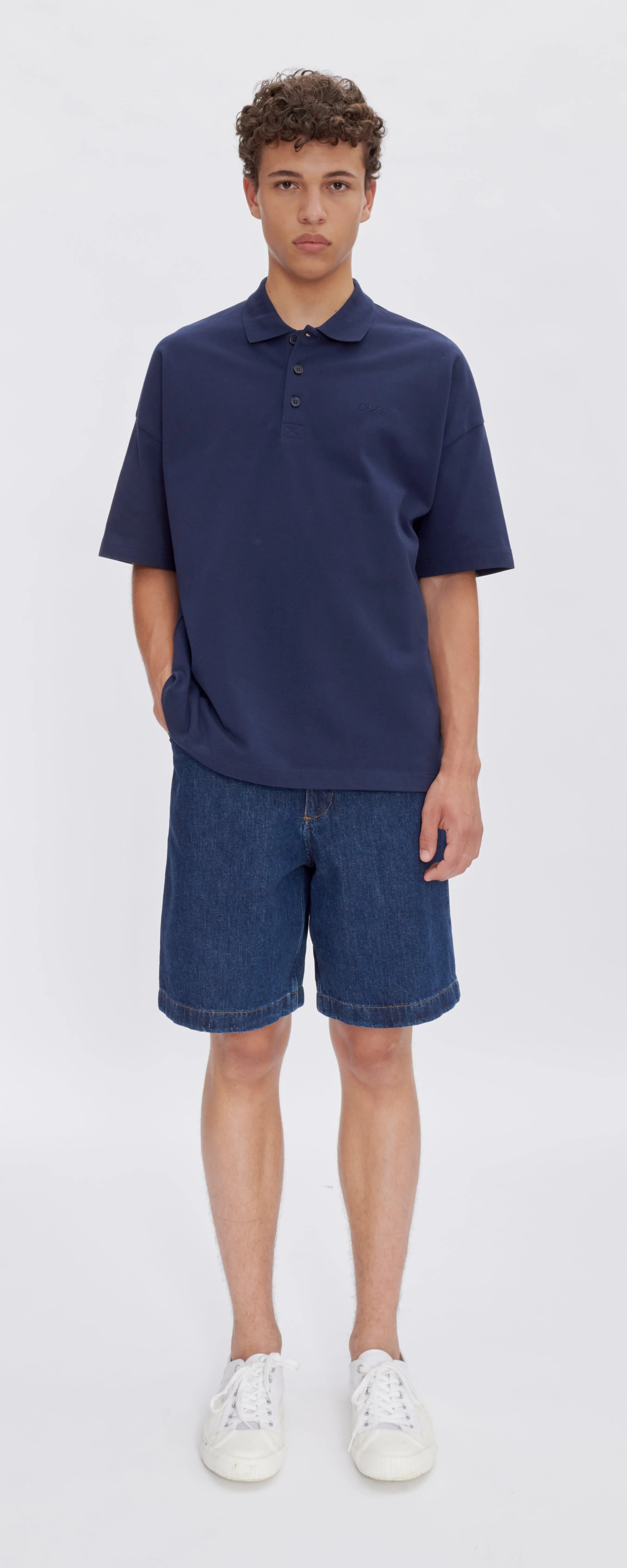 APC  M Navy Carter Polo