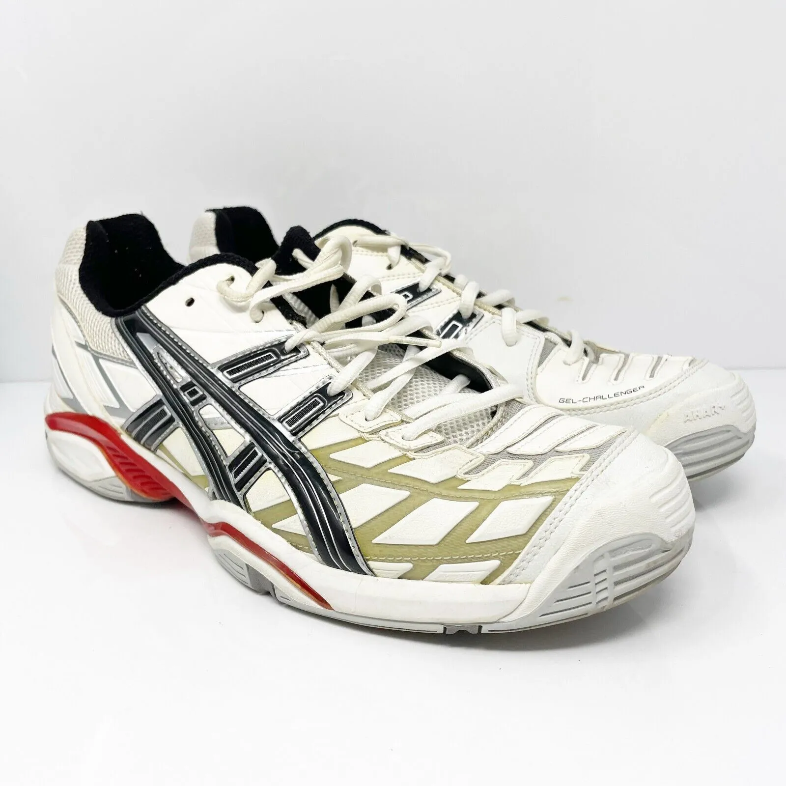 Asics Mens Gel Challenger 8 E102Y White Running Shoes Sneakers Size 11.5