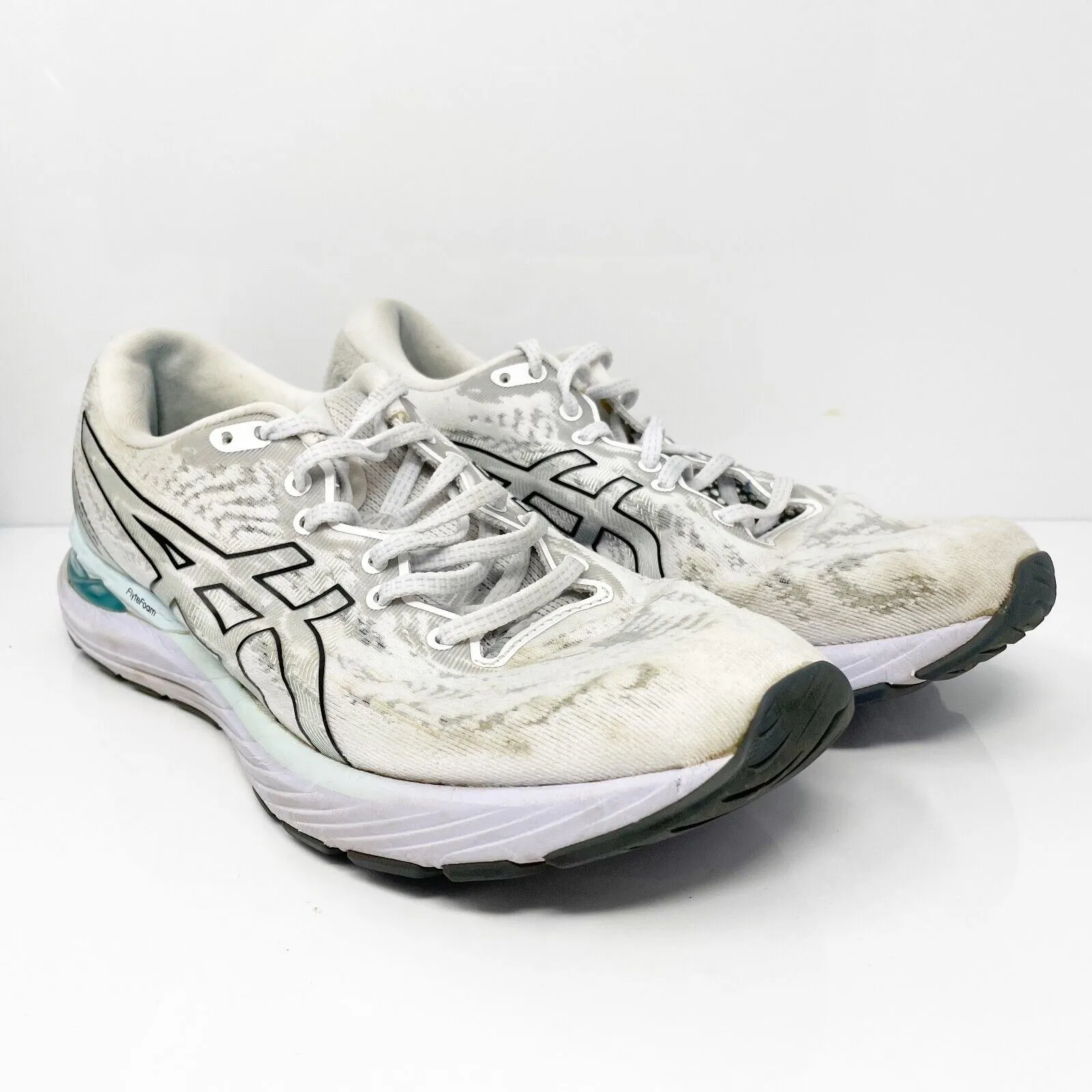 Asics Womens Gel Cumulus 23 1012A888 White Running Shoes Sneakers Size 8.5