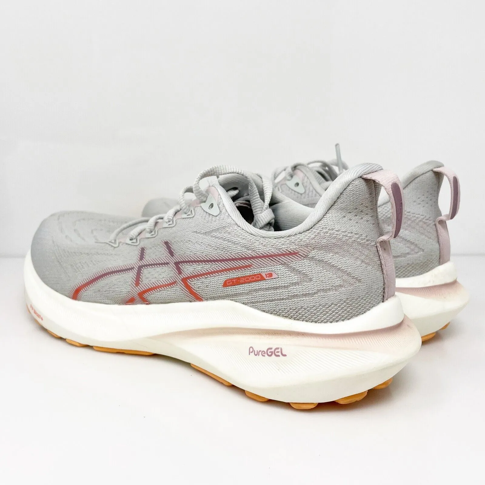 Asics Womens GT 2000 13 1012B667 Gray Running Shoes Sneakers Size 9 W