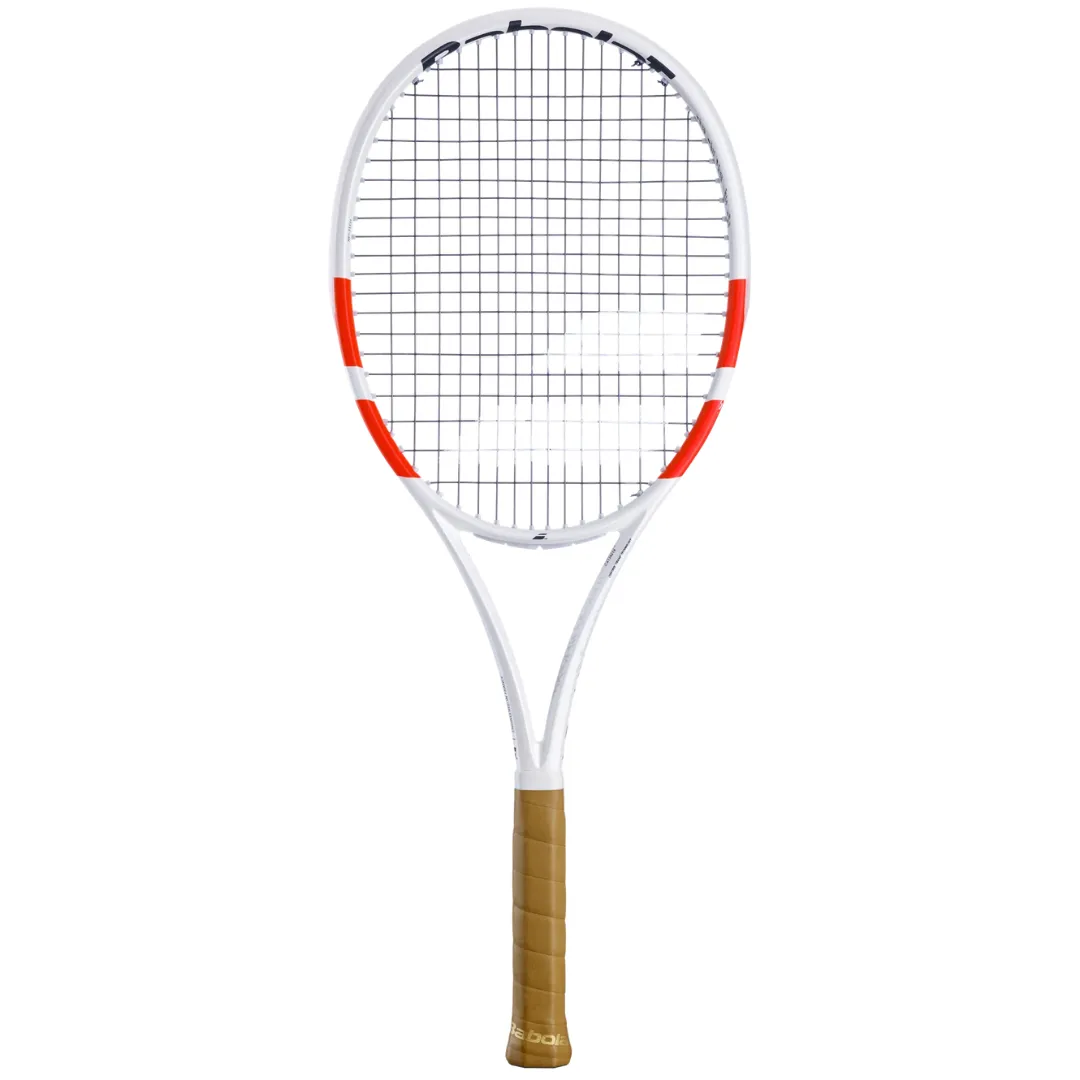 Babolat Pure Strike 97 Unstrung Tennis Racquet [White/Red/Black]