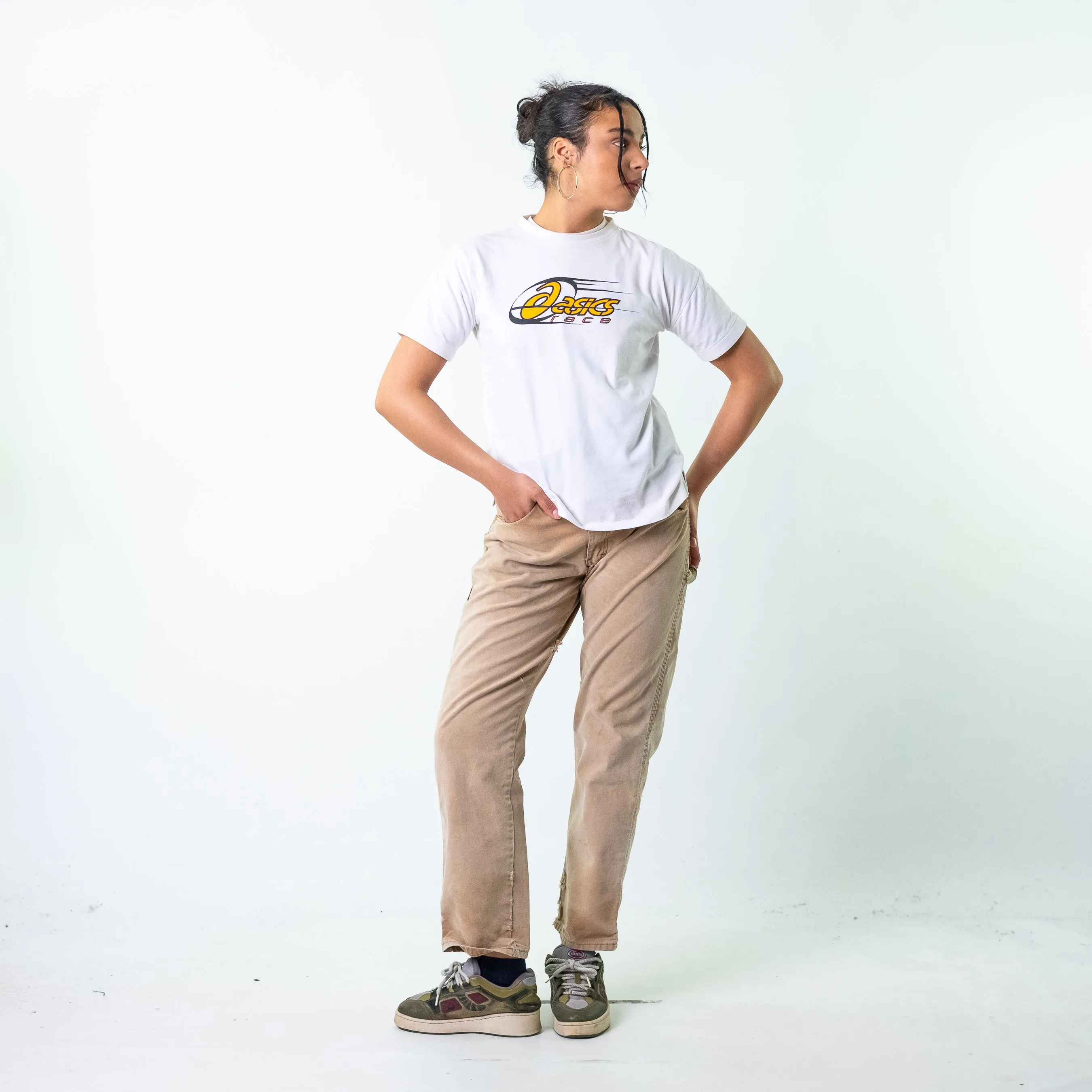 Beige Tan 90s Dickies  Cargo Skater Trousers Pants Jeans (32x32)