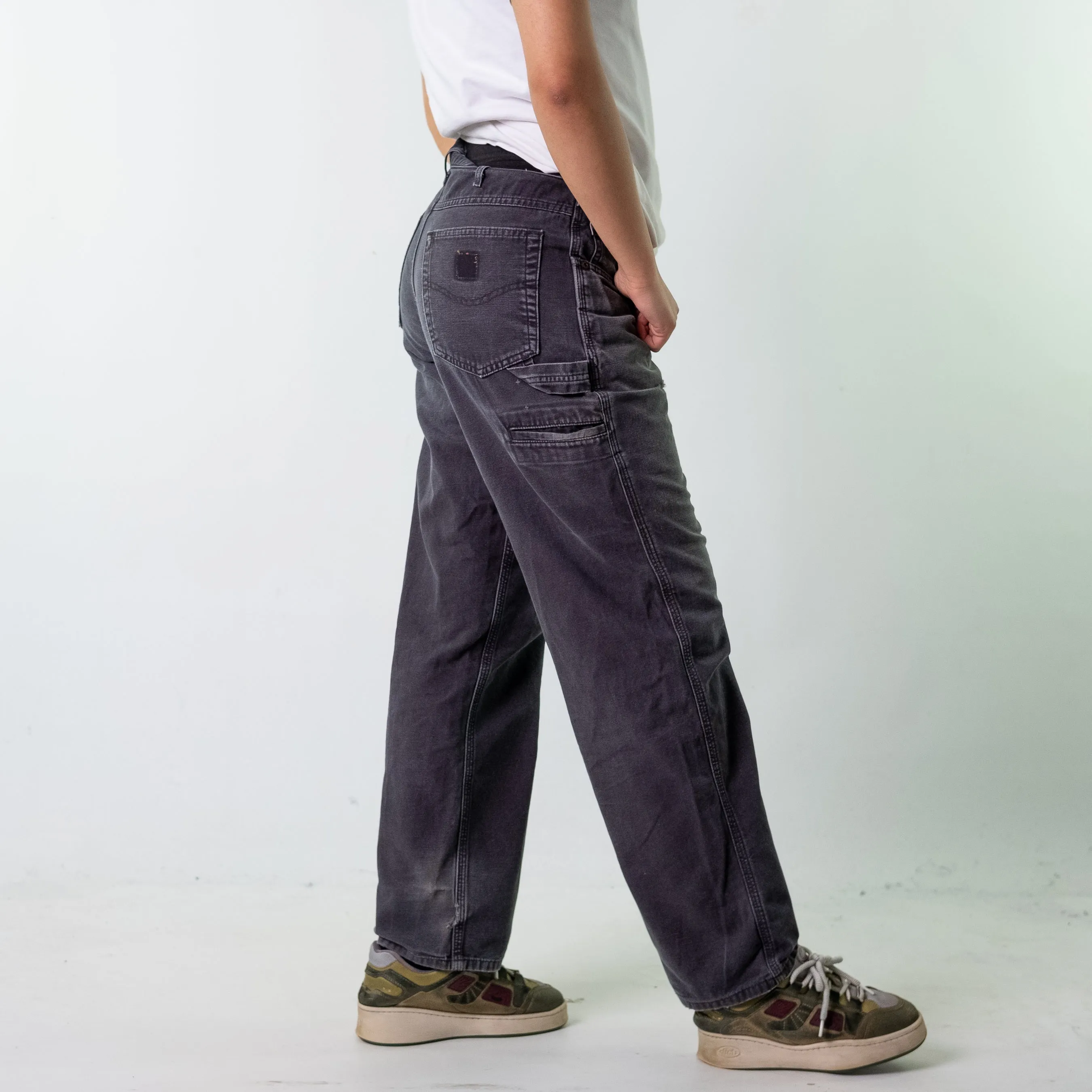 Black 90s Carhartt  Cargo Skater Trousers Pants Jeans (32x32)