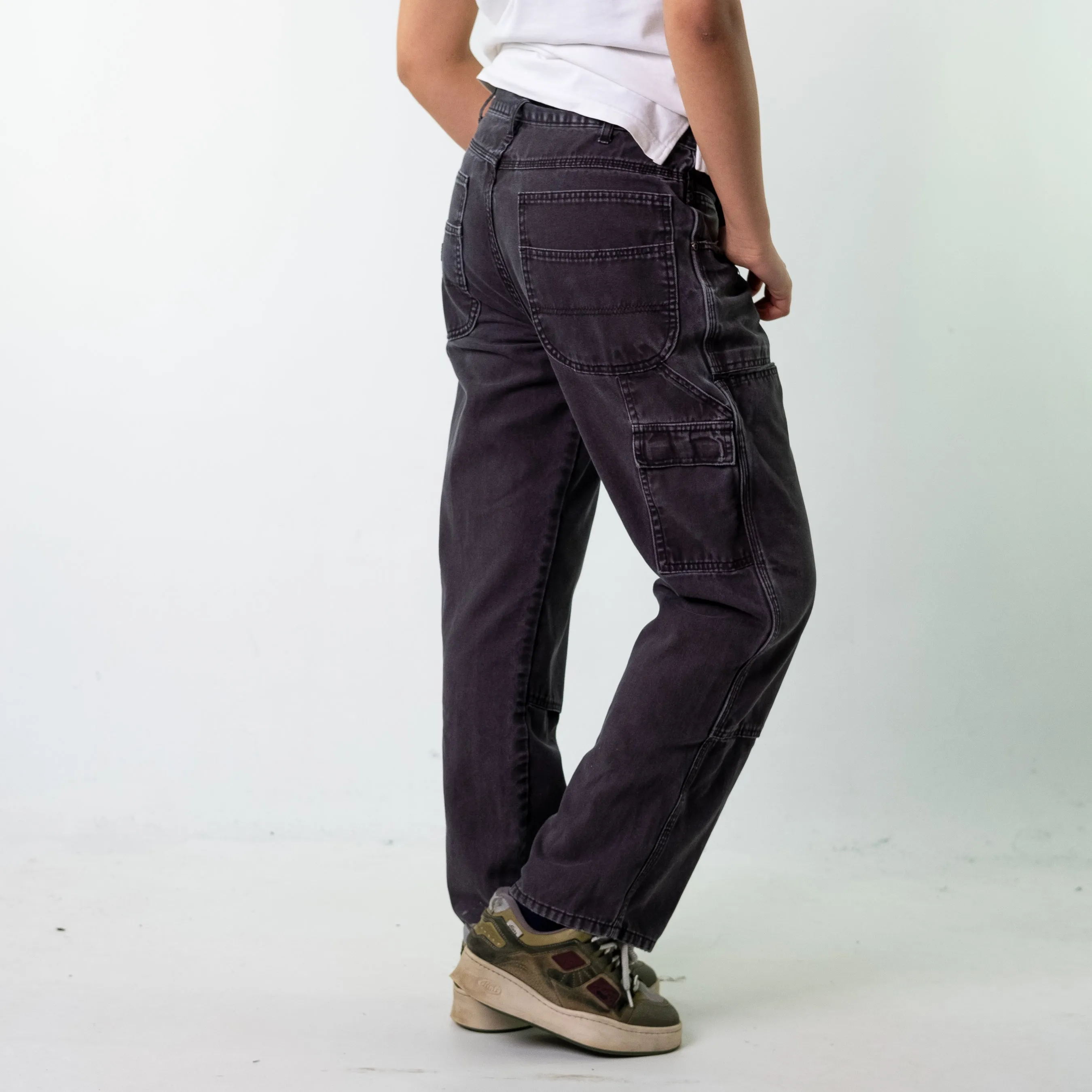 Black 90s Dickies  Cargo Skater Trousers Pants Jeans (33x31)