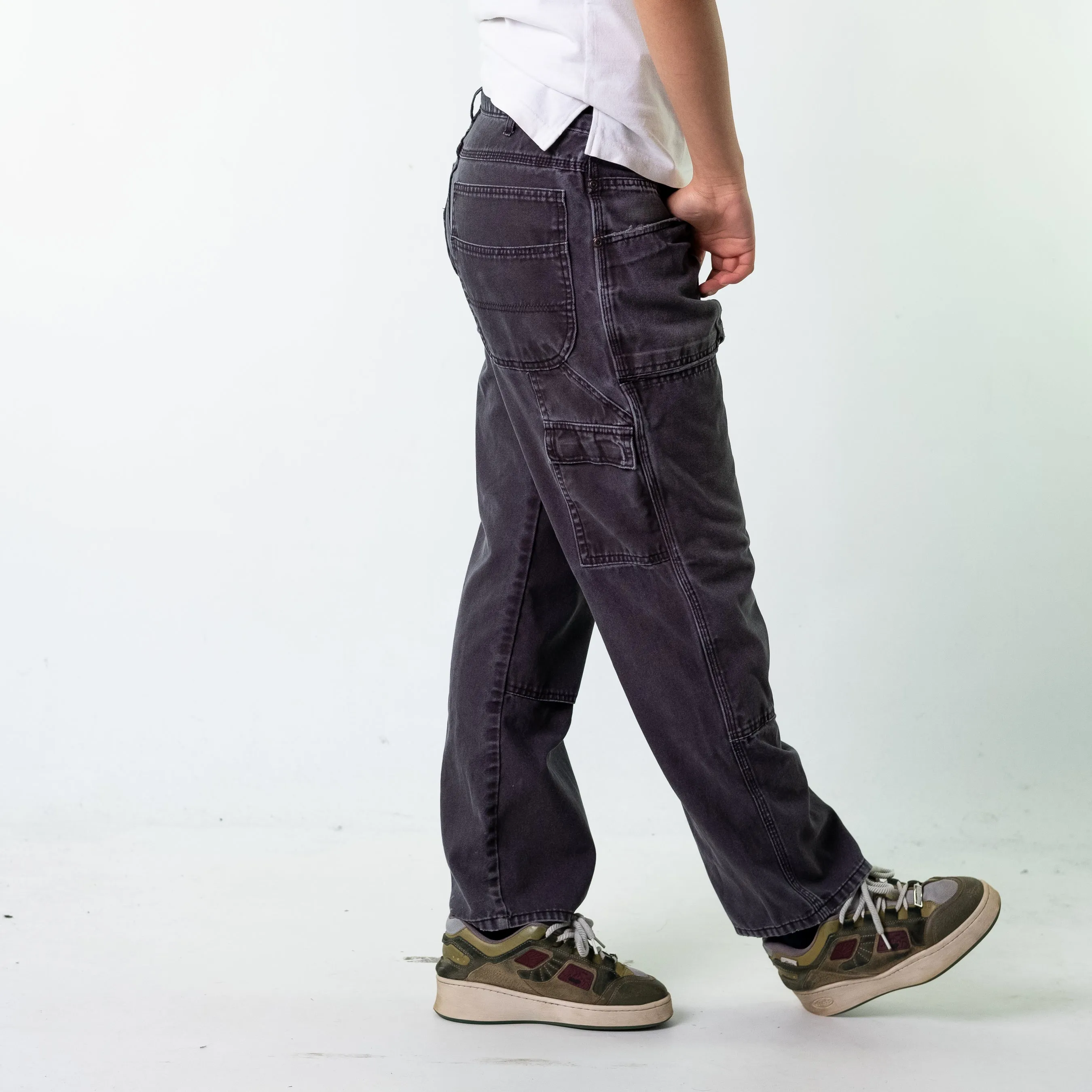 Black 90s Dickies  Cargo Skater Trousers Pants Jeans (33x31)