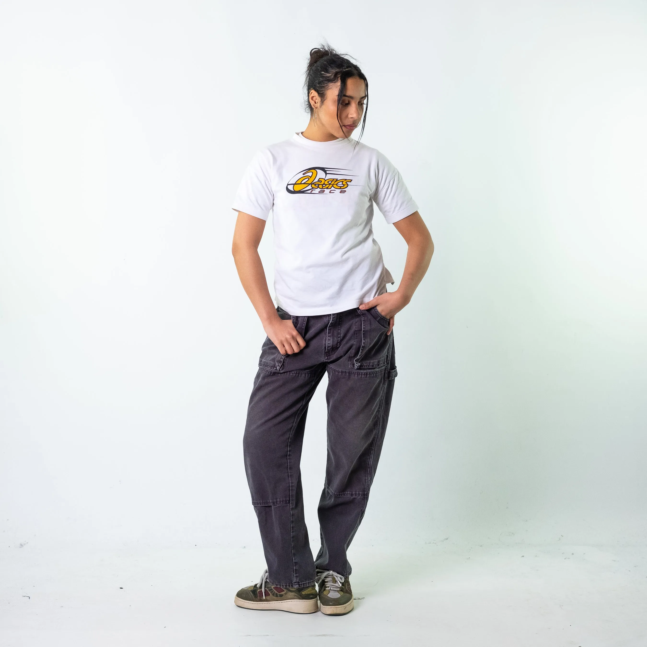 Black 90s Dickies  Cargo Skater Trousers Pants Jeans (33x31)