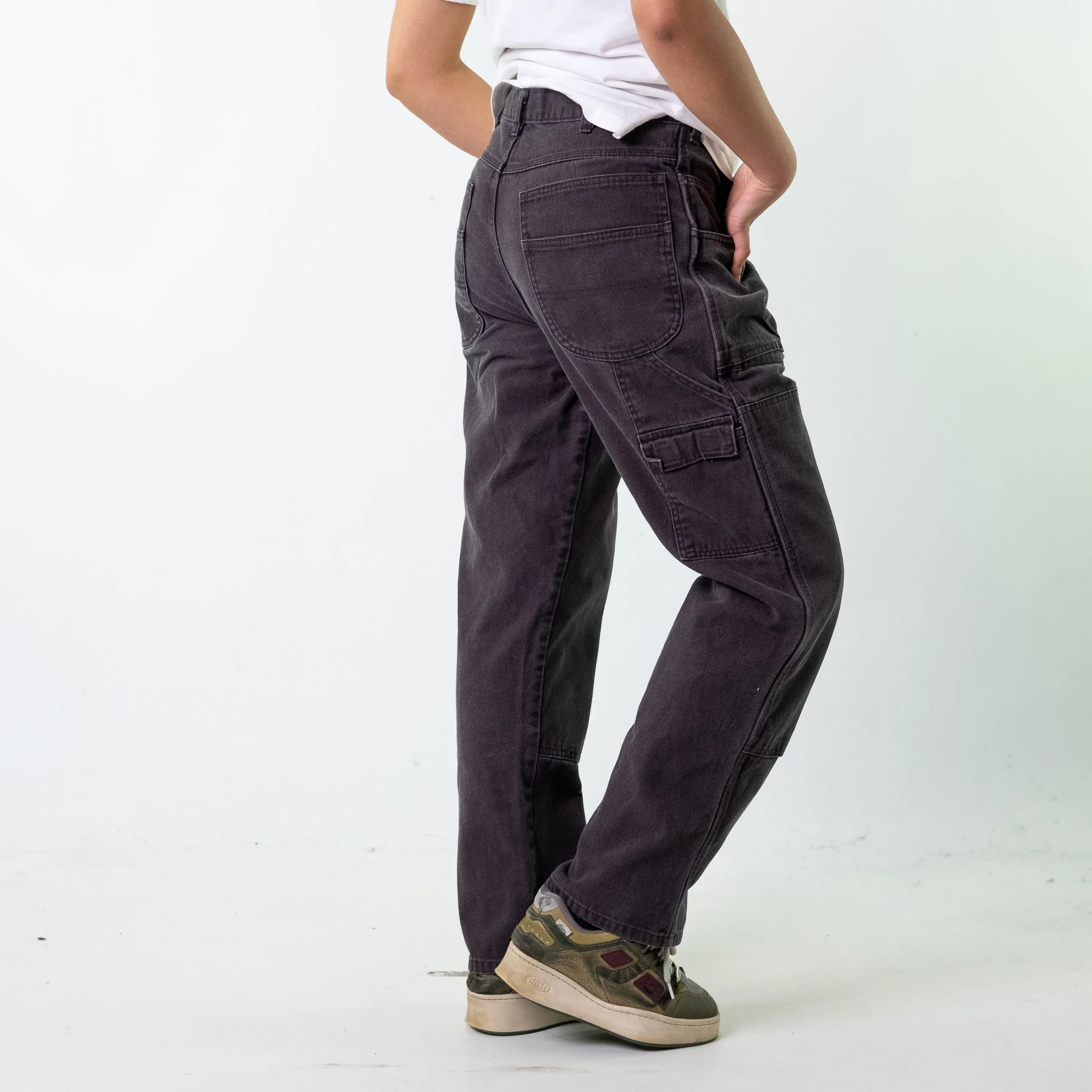 Black 90s Dickies  Cargo Skater Trousers Pants Jeans (34x32)