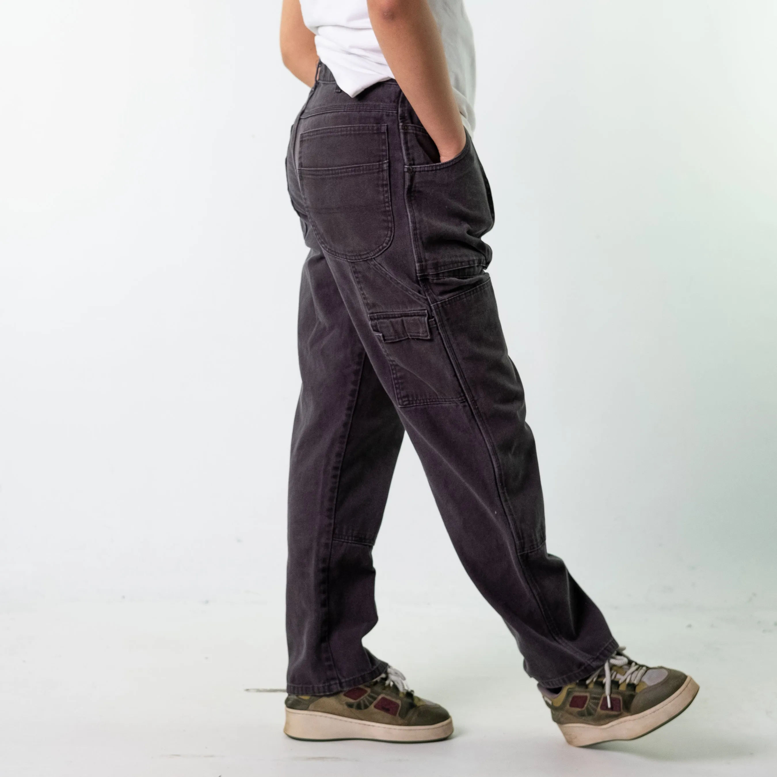 Black 90s Dickies  Cargo Skater Trousers Pants Jeans (34x32)