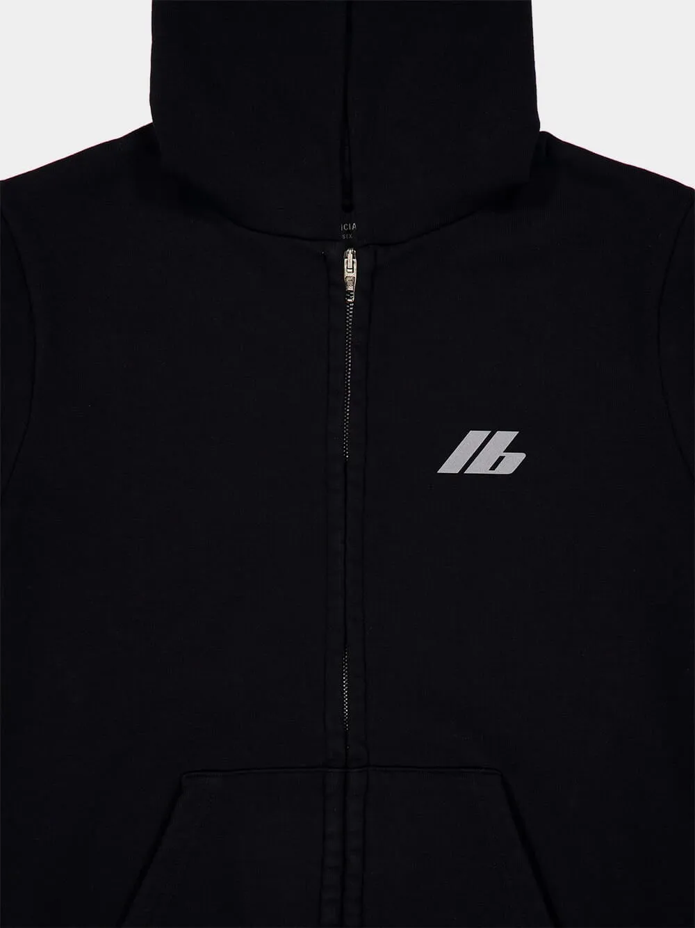 Black Activewear Zip-Up Hoodie