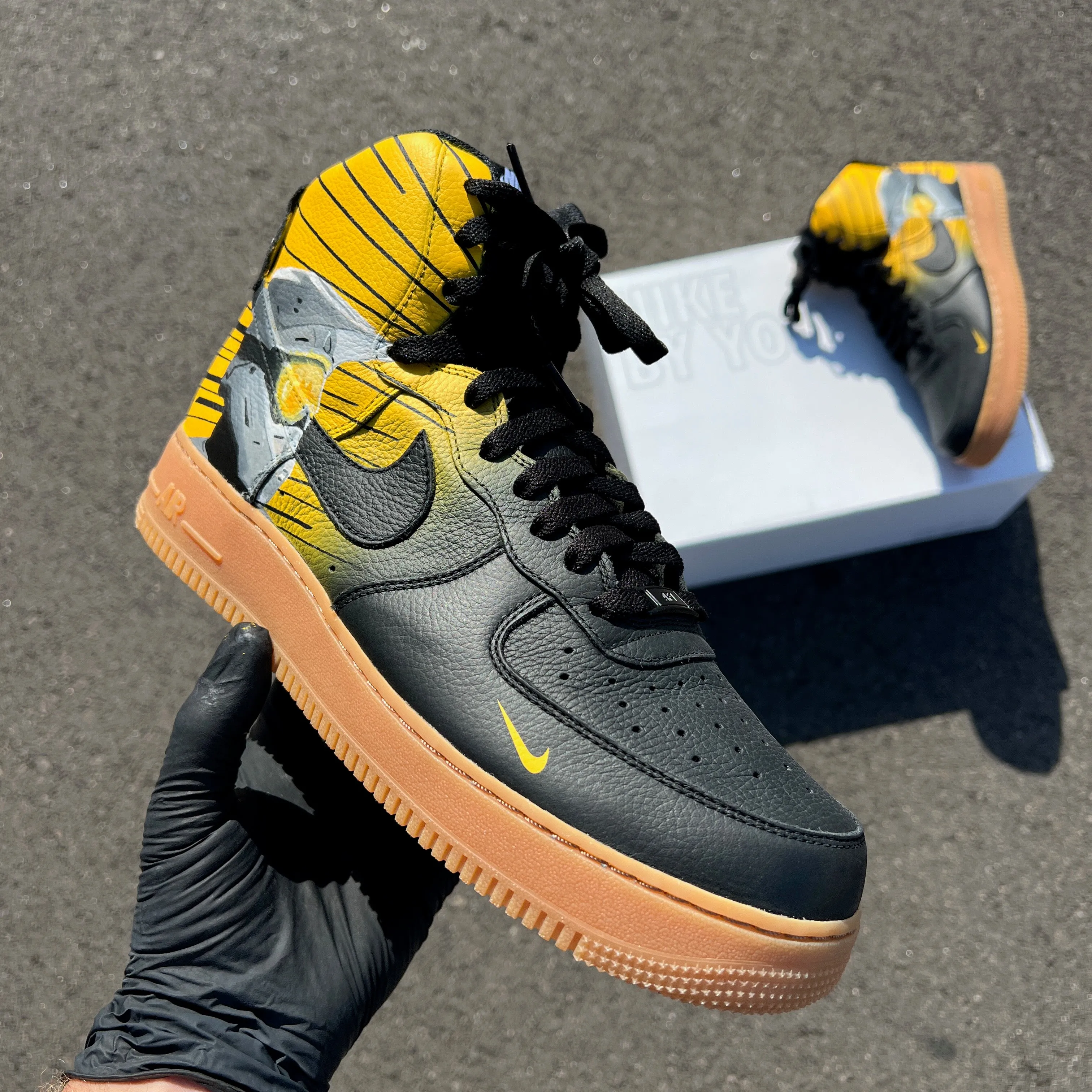 Black Af1 Hightop - Custom Order - Full Invoice