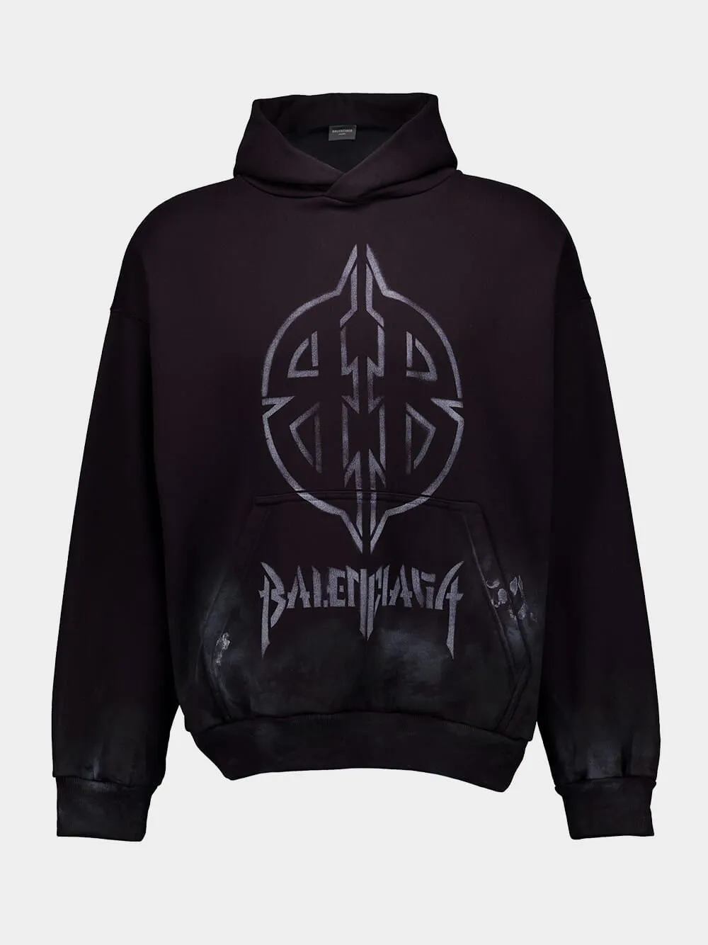 Black Metal BB Stencil Hoodie