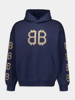 Blue Crypto Hoodie