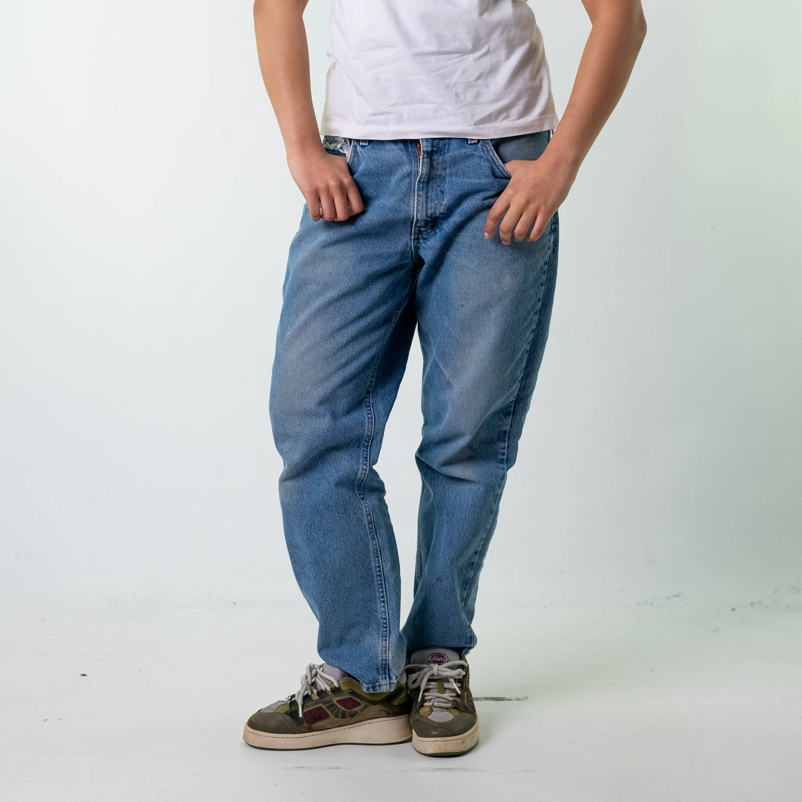 Blue Denim 90s Carhartt  Cargo Skater Trousers Pants Jeans (34x30)