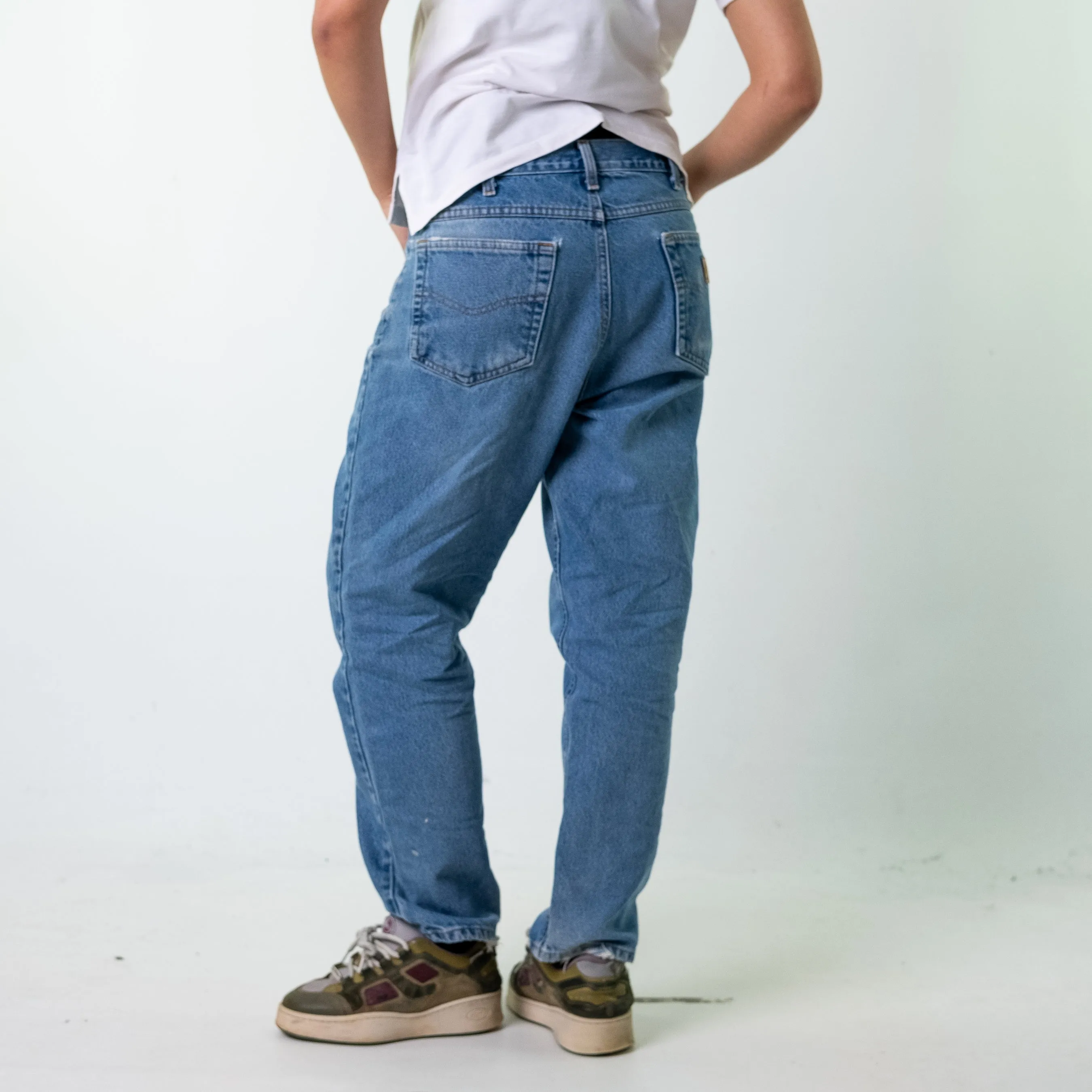 Blue Denim 90s Carhartt  Cargo Skater Trousers Pants Jeans (34x30)