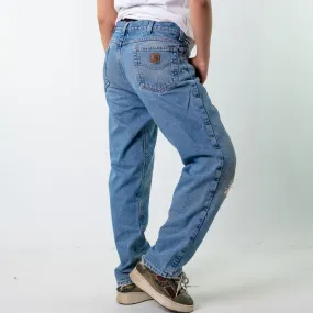 Blue Denim 90s Carhartt  Cargo Skater Trousers Pants Jeans (34x32)