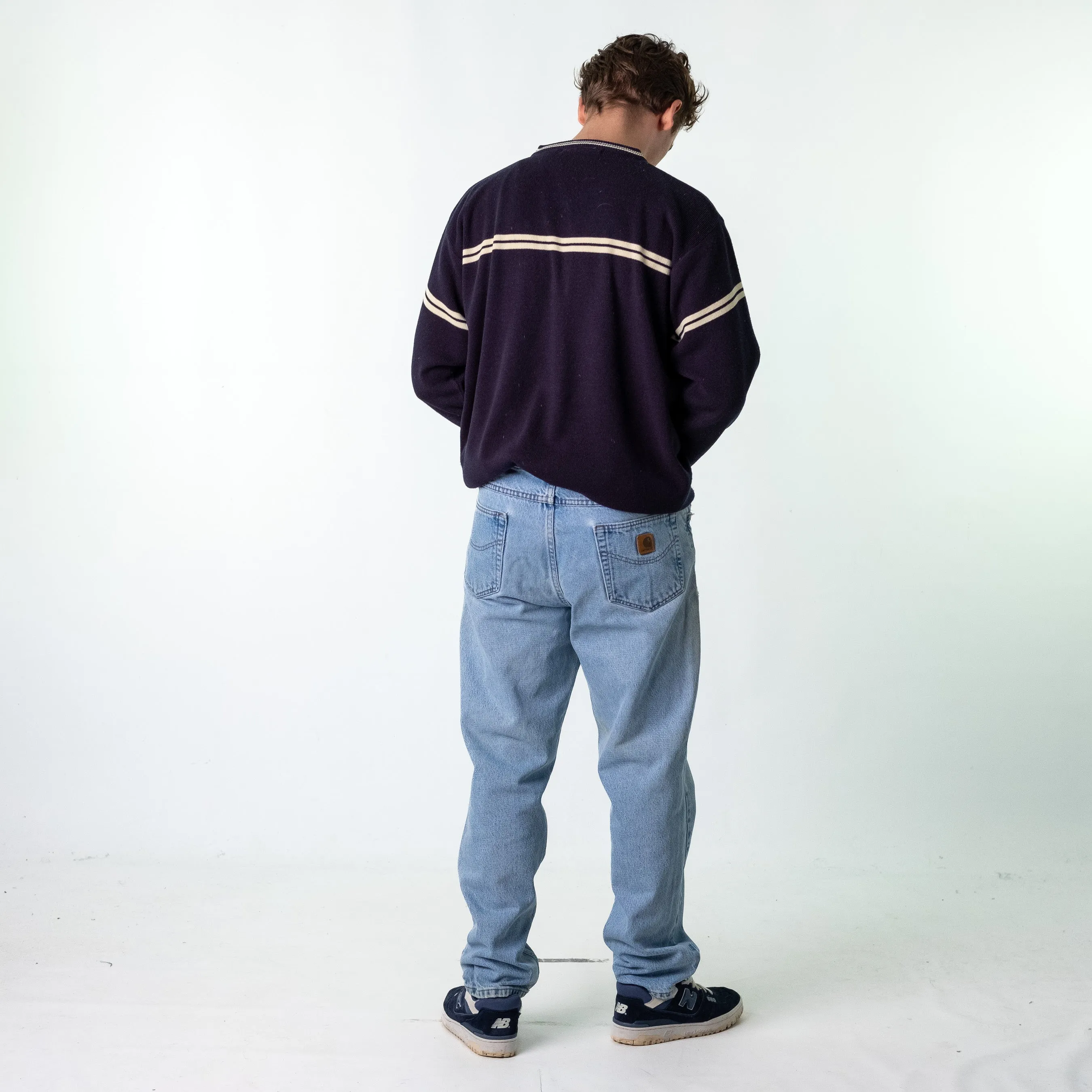 Blue Denim 90s Carhartt  Cargo Skater Trousers Pants Jeans (36x32)