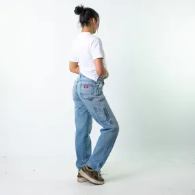 Blue Denim 90s Dickies  Cargo Skater Trousers Pants Jeans (30x34)