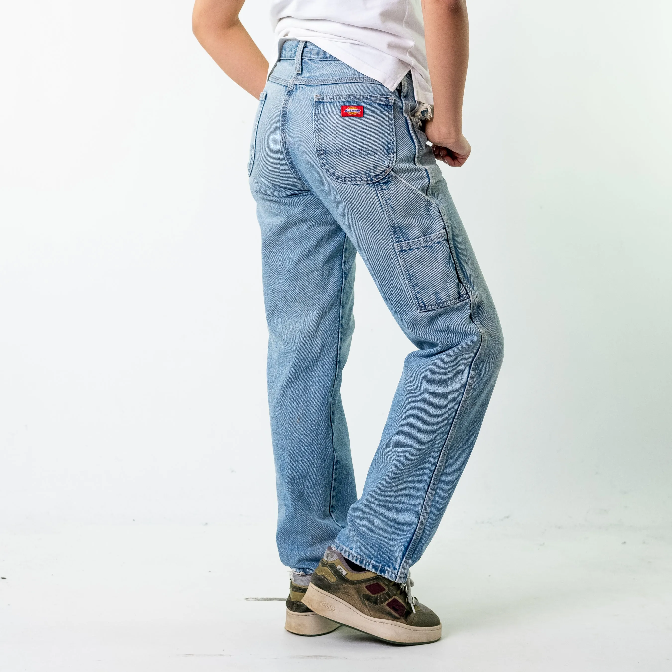 Blue Denim 90s Dickies  Cargo Skater Trousers Pants Jeans (30x34)