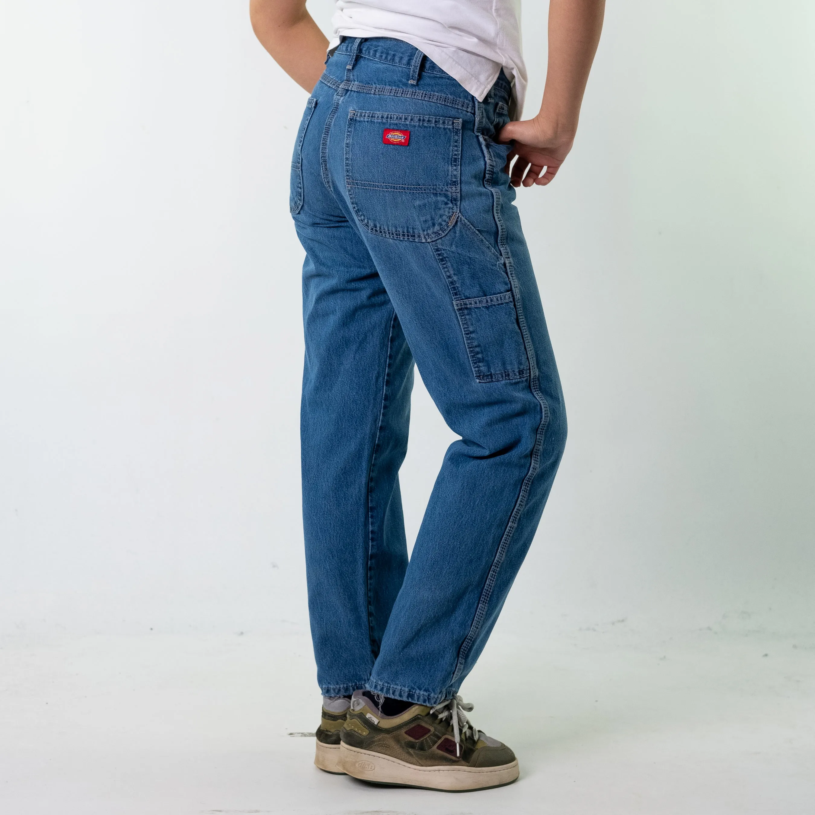 Blue Denim 90s Dickies  Cargo Skater Trousers Pants Jeans (31x32)