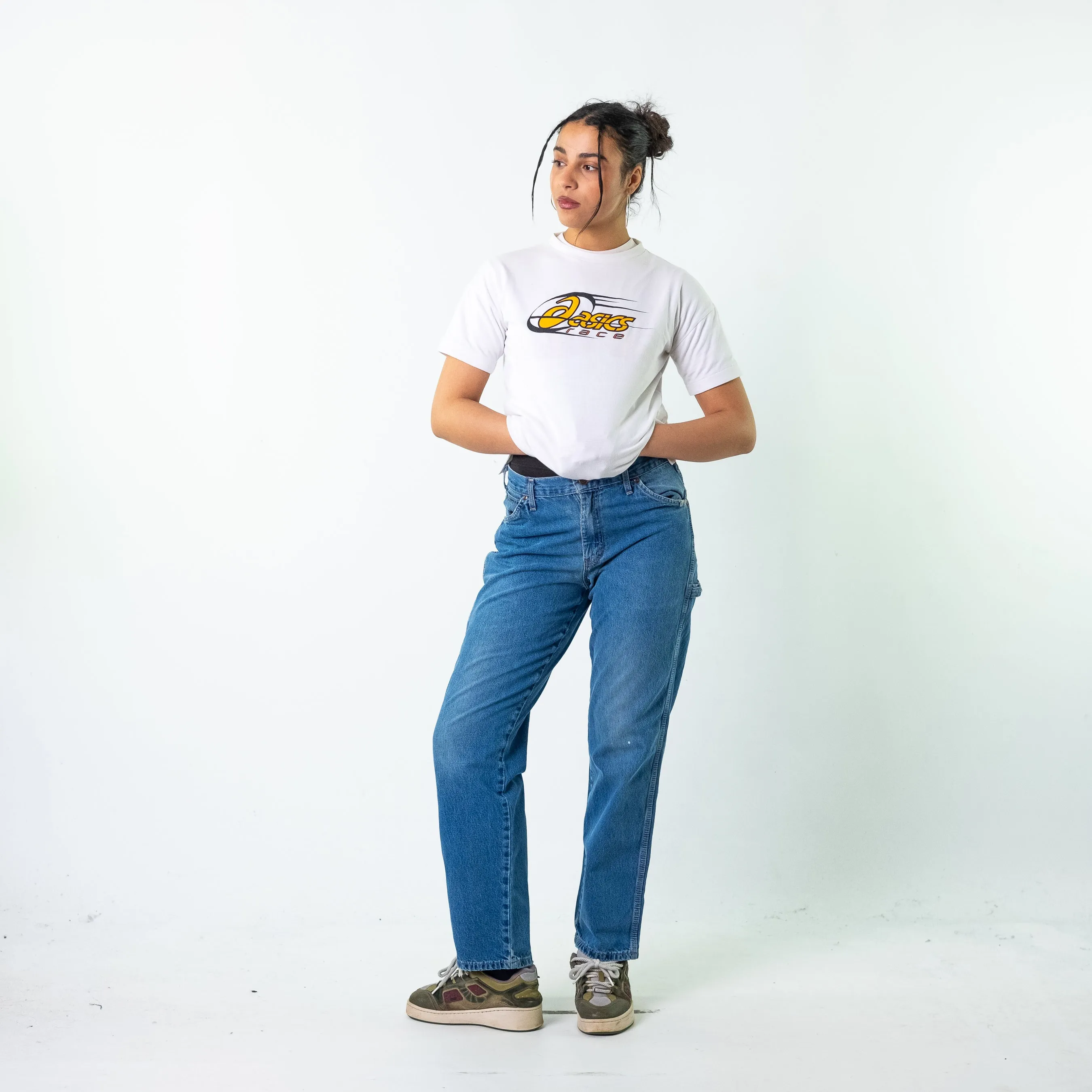 Blue Denim 90s Dickies  Cargo Skater Trousers Pants Jeans (31x32)