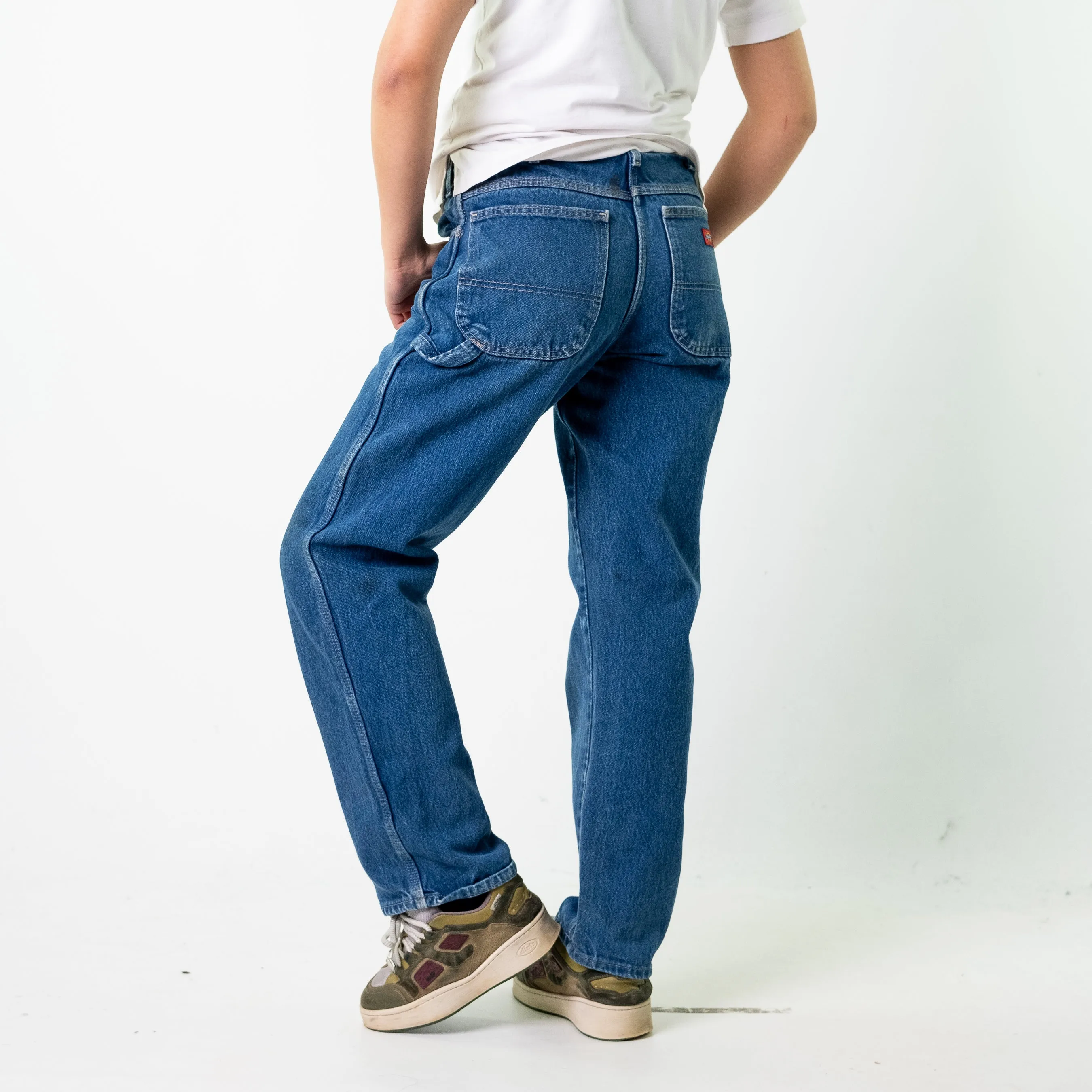 Blue Denim 90s Dickies  Cargo Skater Trousers Pants Jeans (32x32)