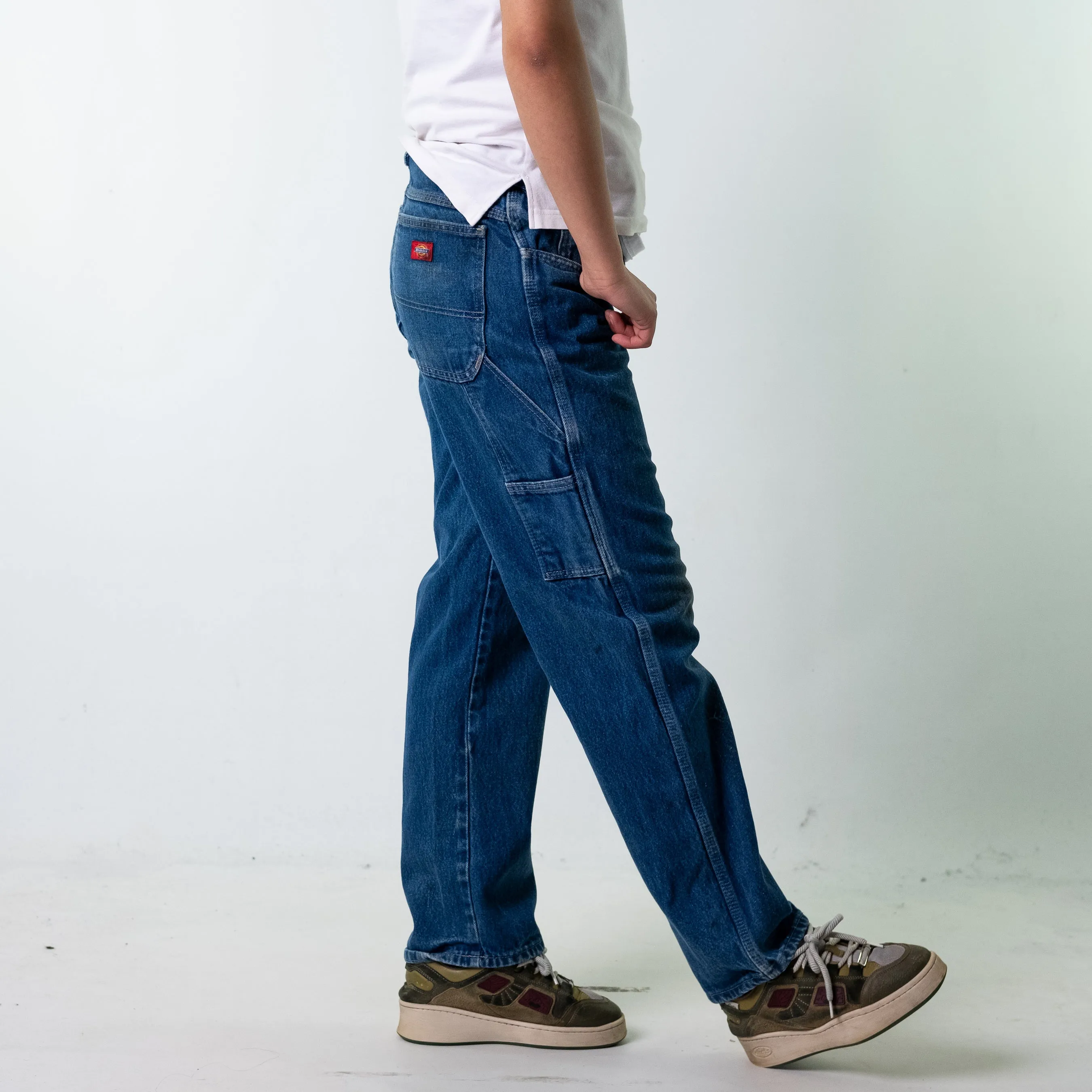 Blue Denim 90s Dickies  Cargo Skater Trousers Pants Jeans (32x32)