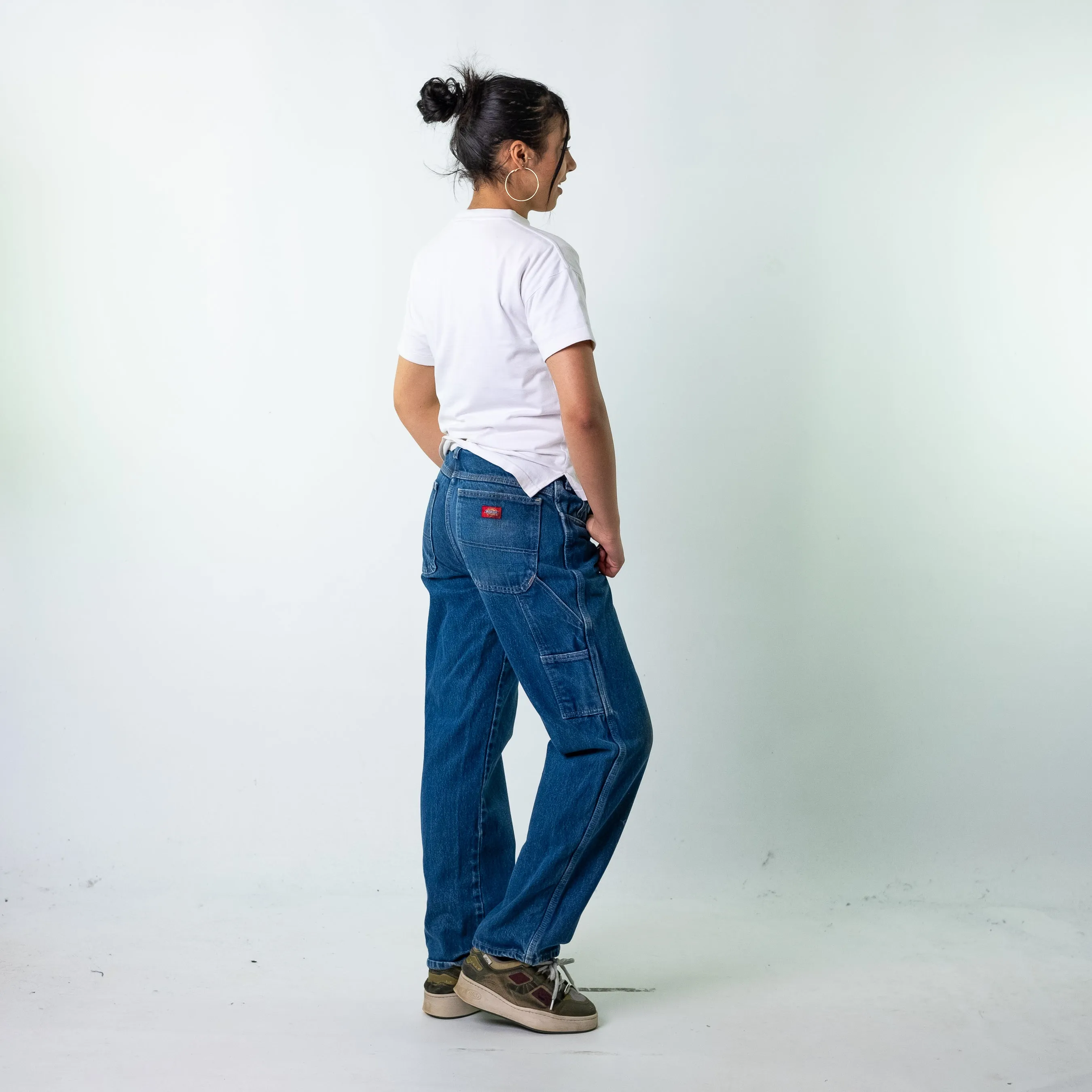 Blue Denim 90s Dickies  Cargo Skater Trousers Pants Jeans (32x32)