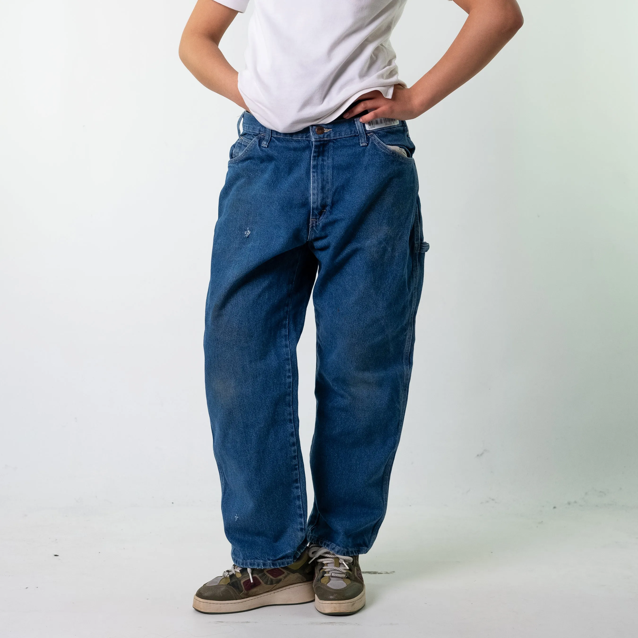 Blue Denim 90s Dickies  Cargo Skater Trousers Pants Jeans (36x30)