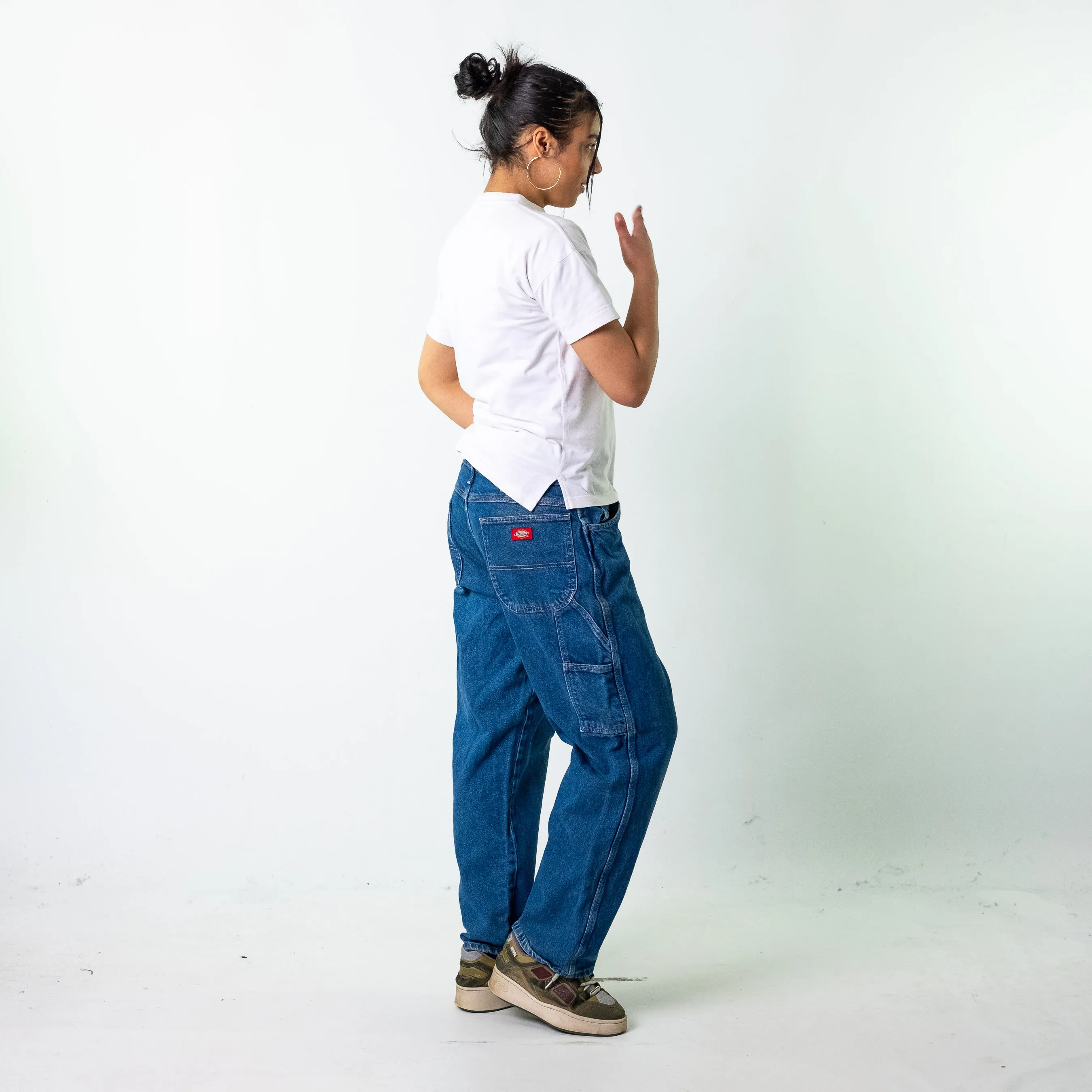 Blue Denim 90s Dickies  Cargo Skater Trousers Pants Jeans (36x30)