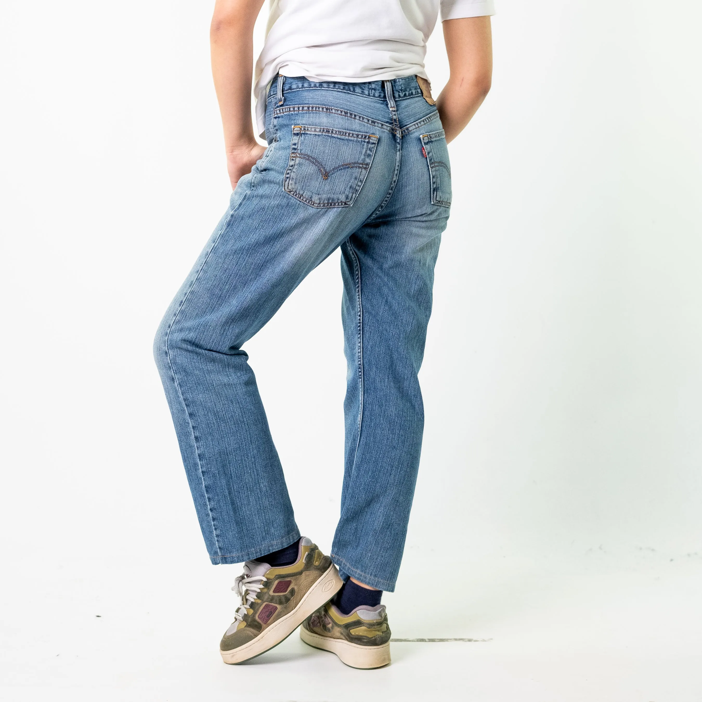 Blue Denim 90s Levi's 503 Cargo Skater Trousers Pants Jeans (33x34)