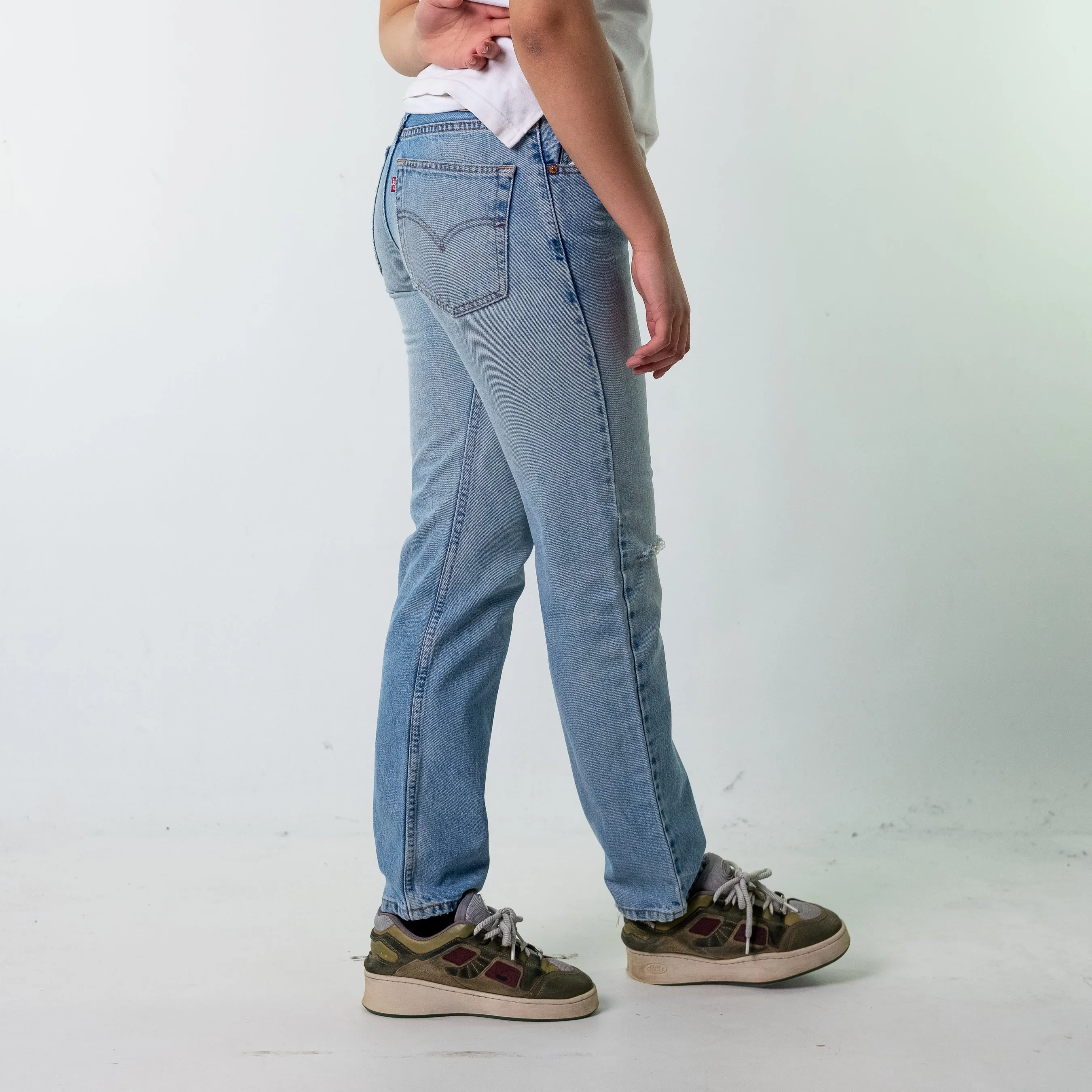 Blue Denim 90s Levi's 504 Cargo Skater Trousers Pants Jeans (31x32)