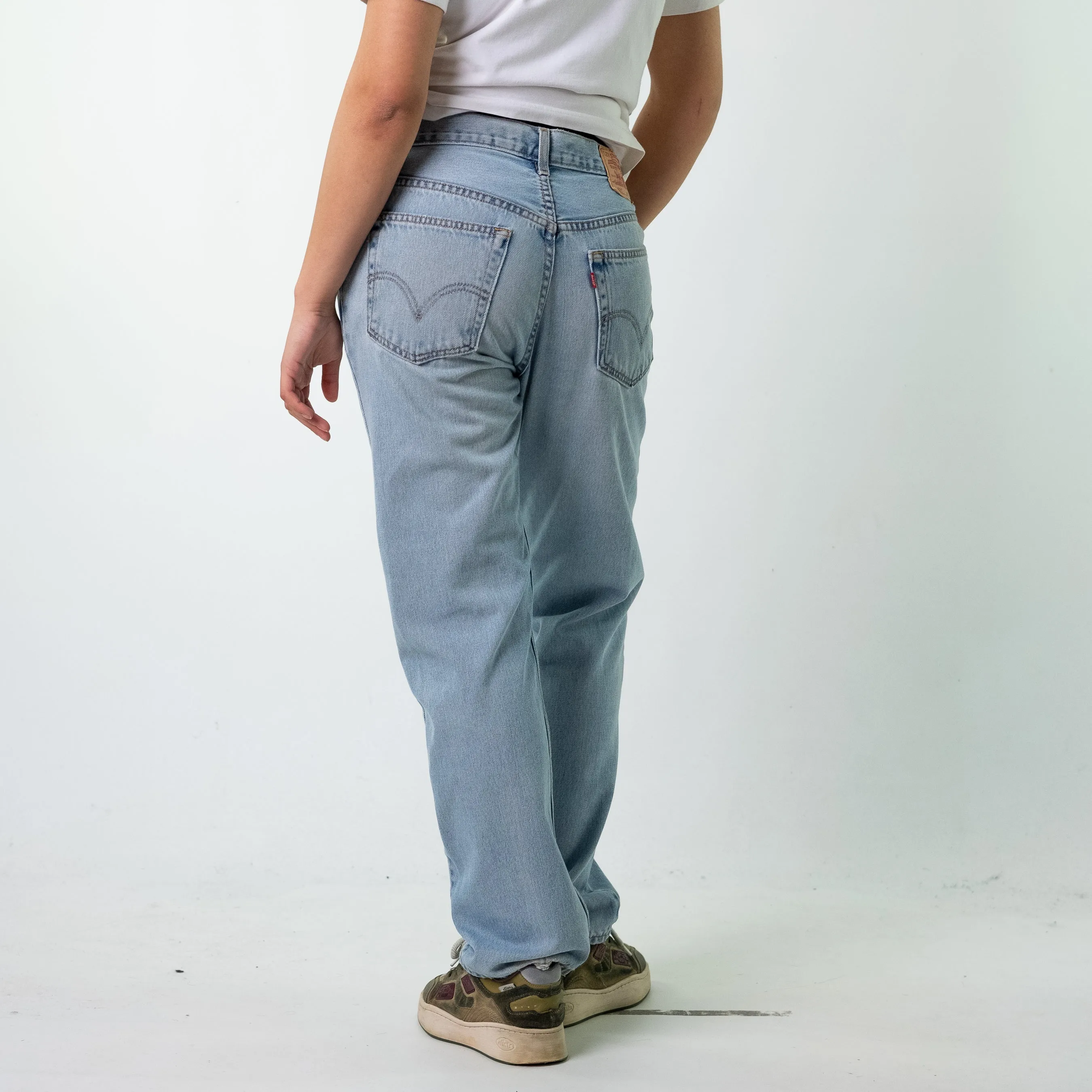 Blue Denim 90s Levi's 505 Cargo Skater Trousers Pants Jeans (32x32)