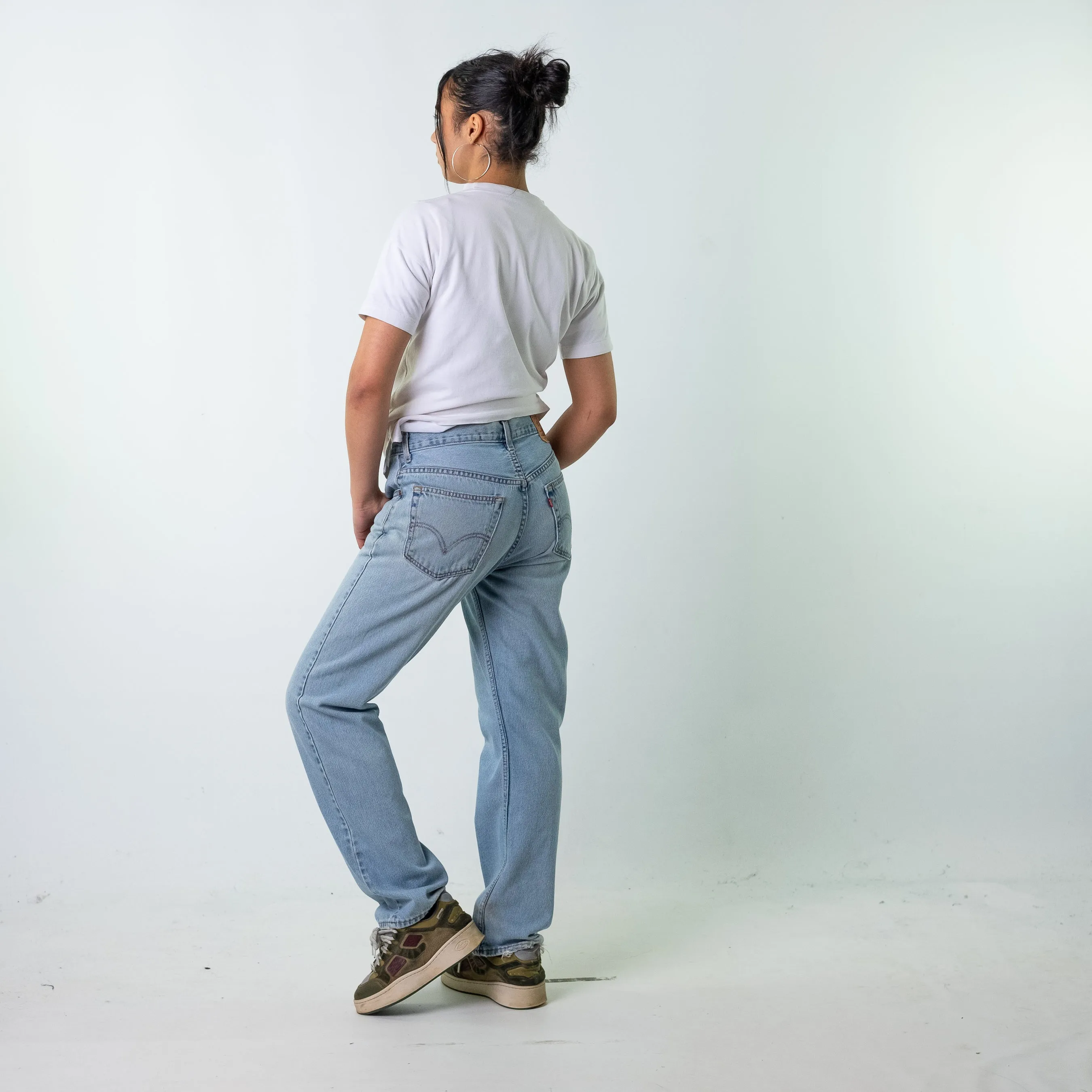 Blue Denim 90s Levi's 505 Cargo Skater Trousers Pants Jeans (32x32)