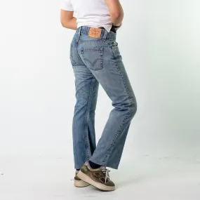 Blue Denim 90s Levi's 512 Bootcut Cargo Skater Trousers Pants Jeans (33x32)