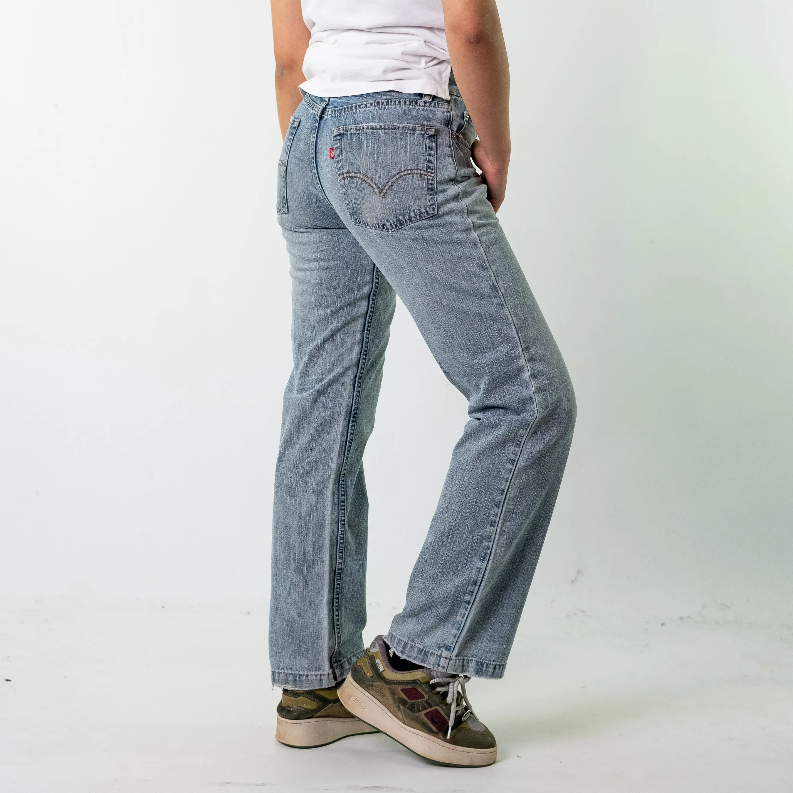 Blue Denim 90s Levi's 529 Cargo Skater Trousers Pants Jeans (28x32)