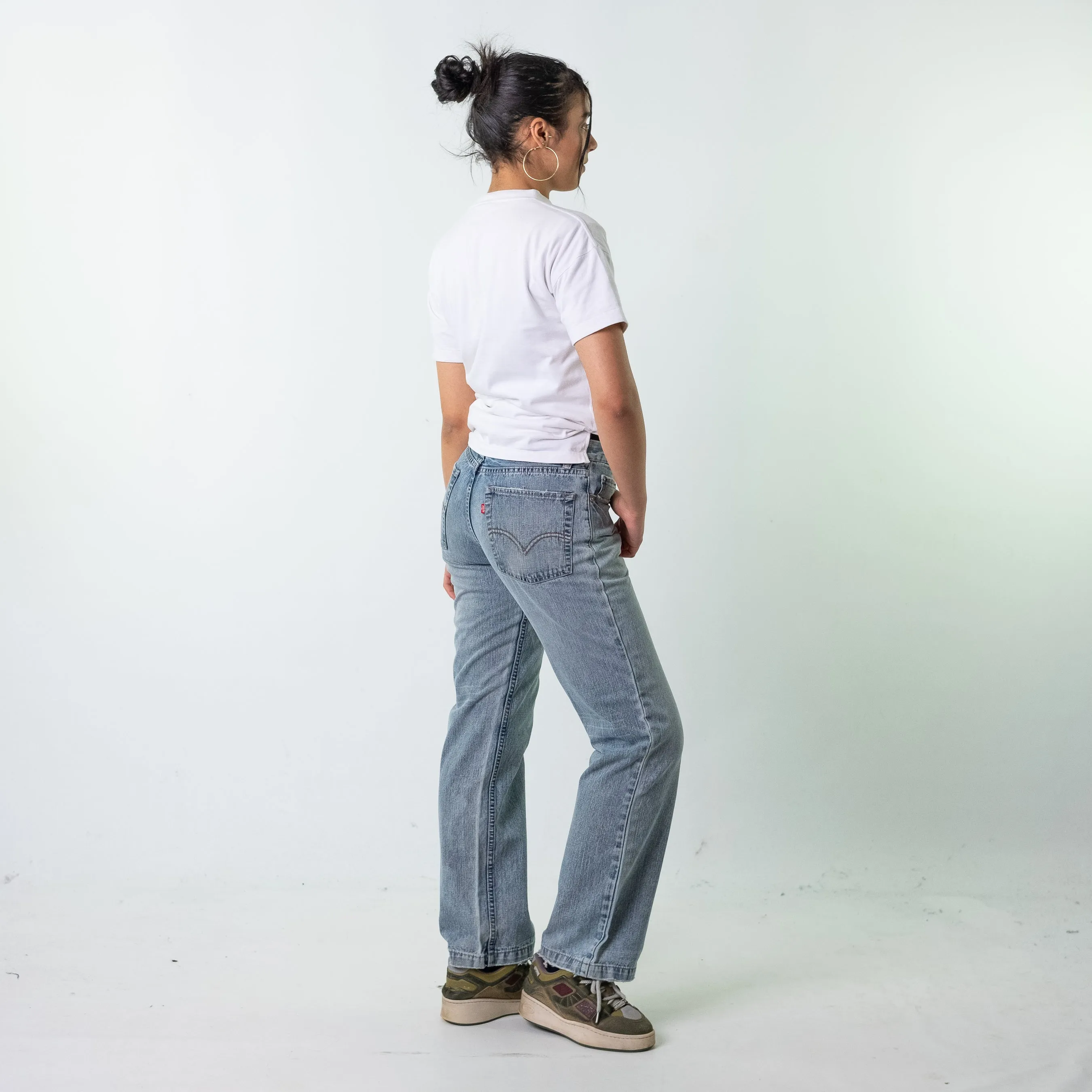 Blue Denim 90s Levi's 529 Cargo Skater Trousers Pants Jeans (28x32)