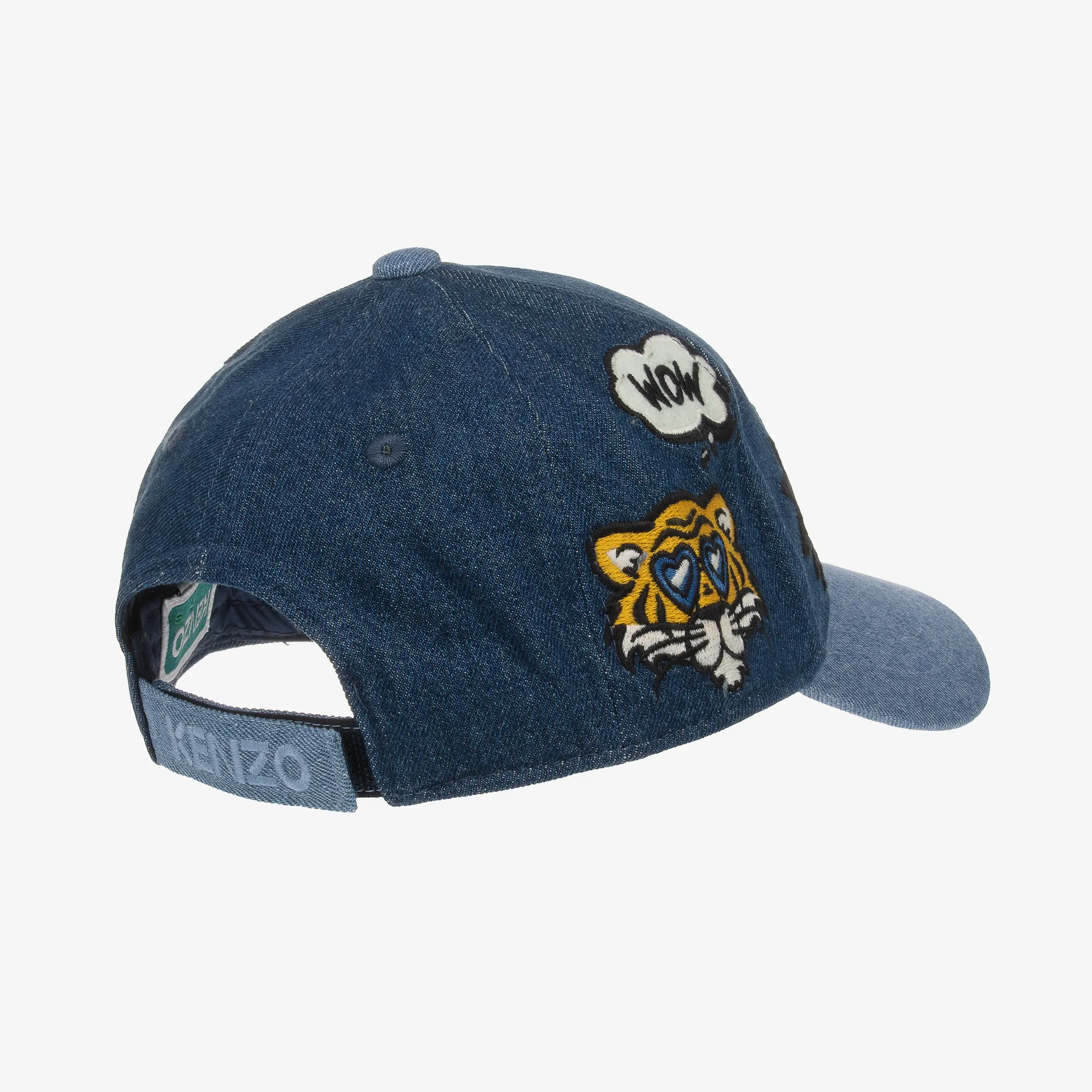 Blue Denim Tiger Cap