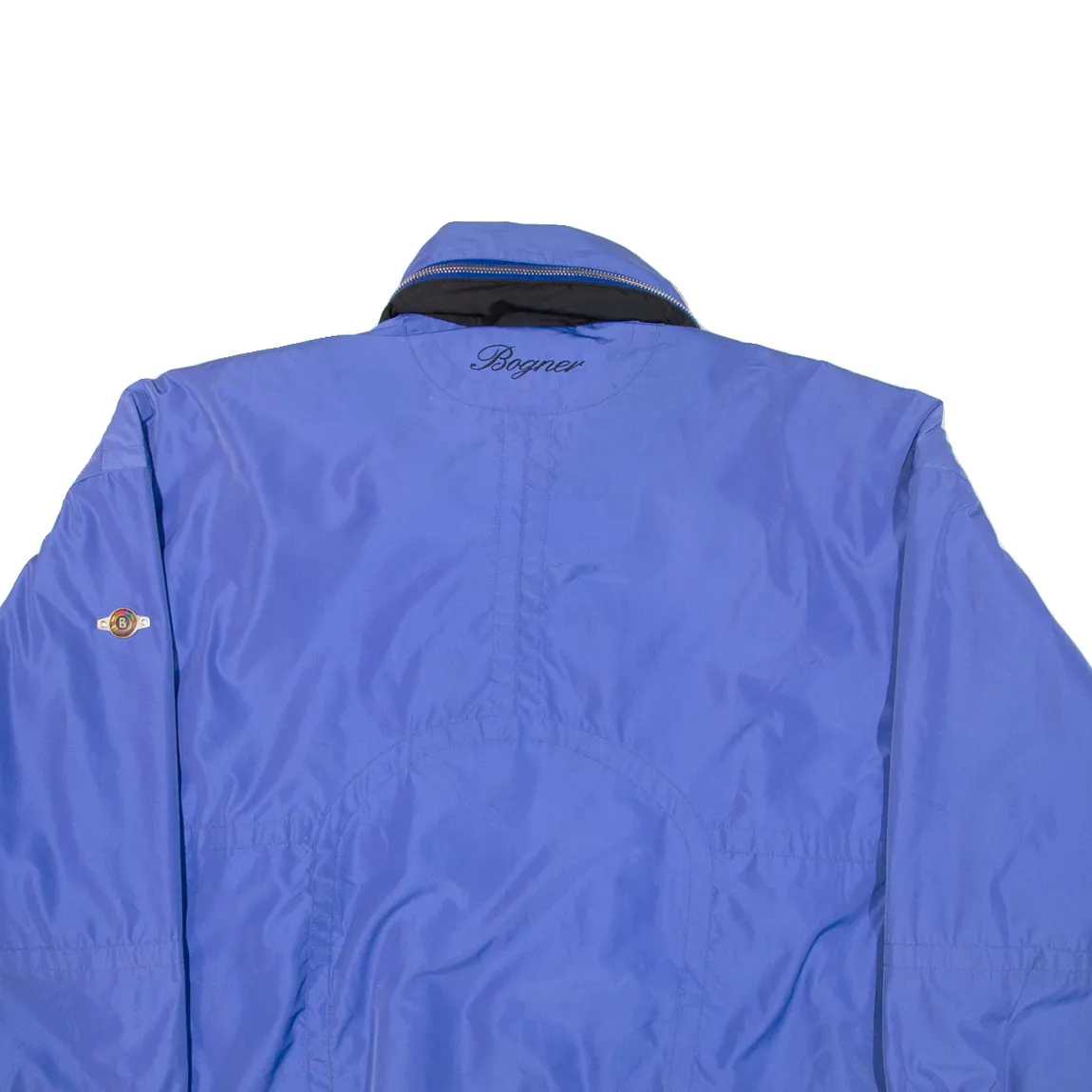 BOGNER Insulated Mens Ski Jacket Blue Hooded 2XL