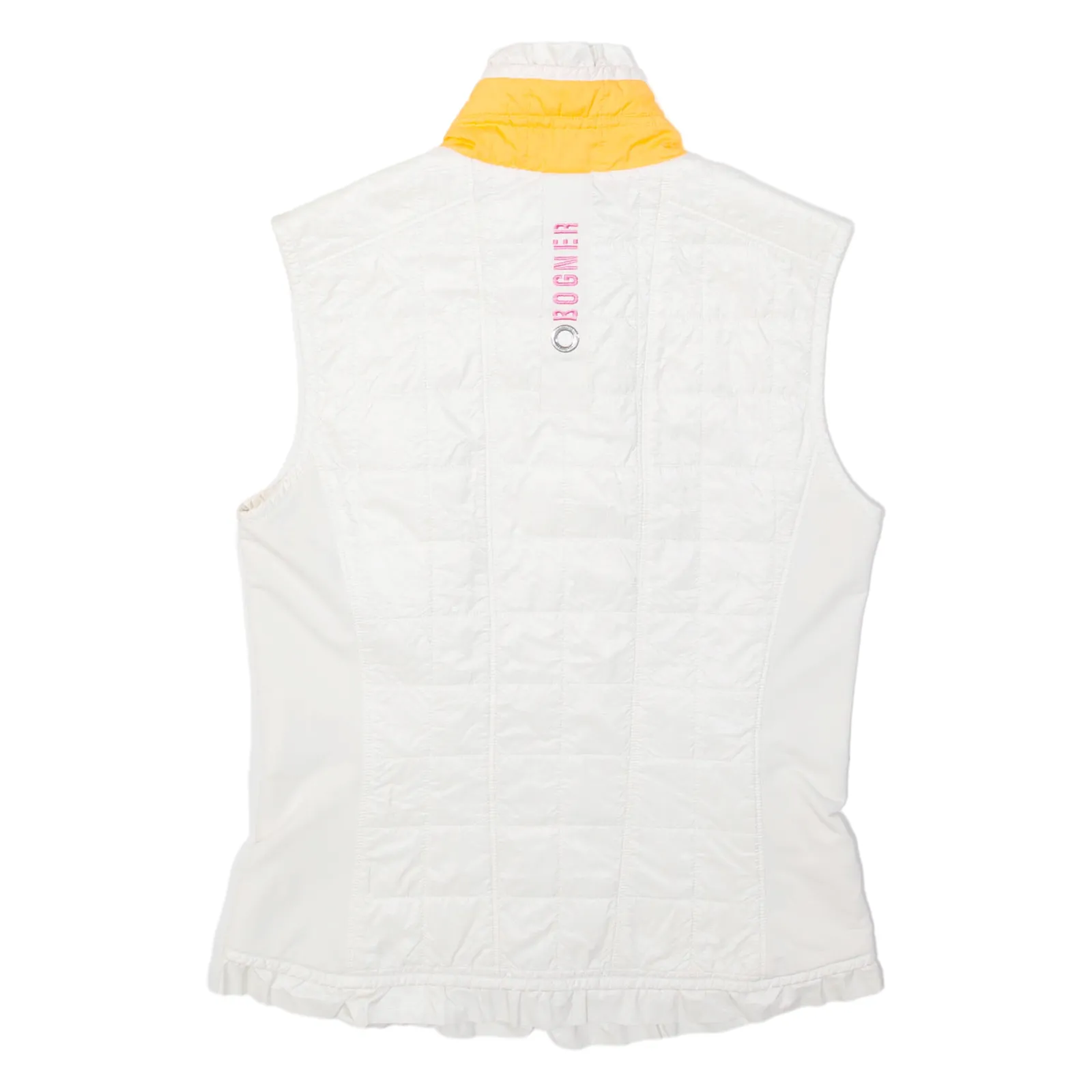 BOGNER Lightweight Womens Quilted Gilet White Colourblock S