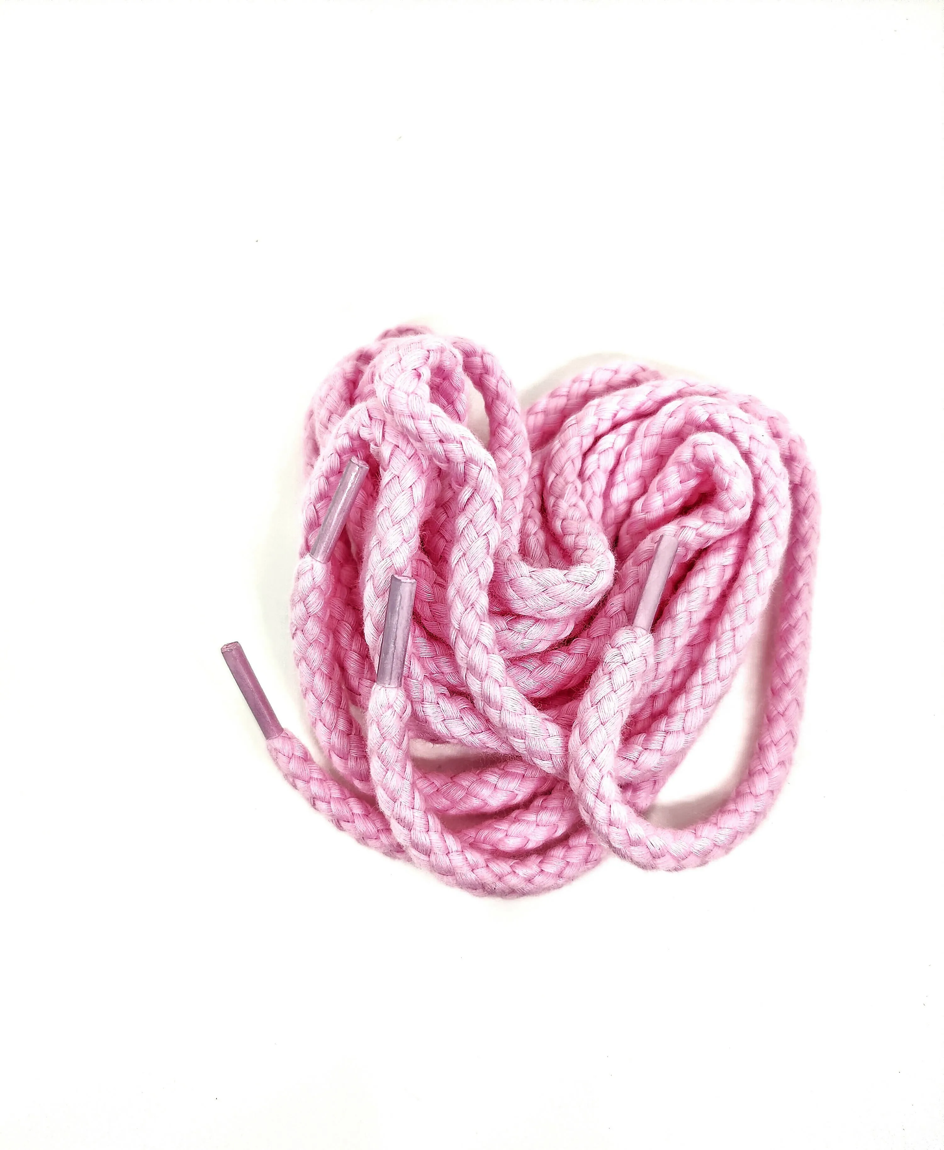 Braided Rope Laces Pink