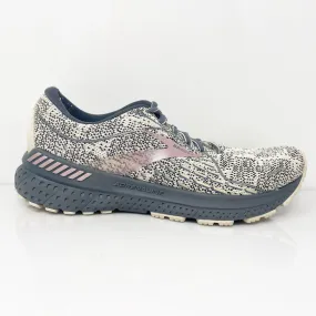 Brooks Womens Adrenaline GTS 21 1203291B276 Gray Running Shoes Sneakers Size 8 B