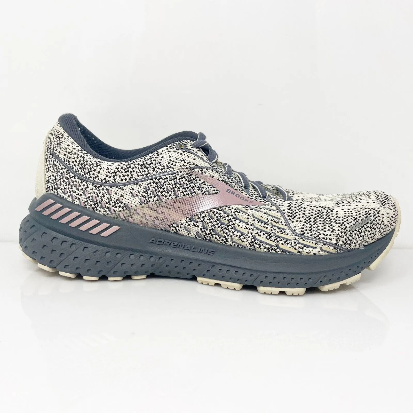 Brooks Womens Adrenaline GTS 21 1203291B276 Gray Running Shoes Sneakers Size 8 B